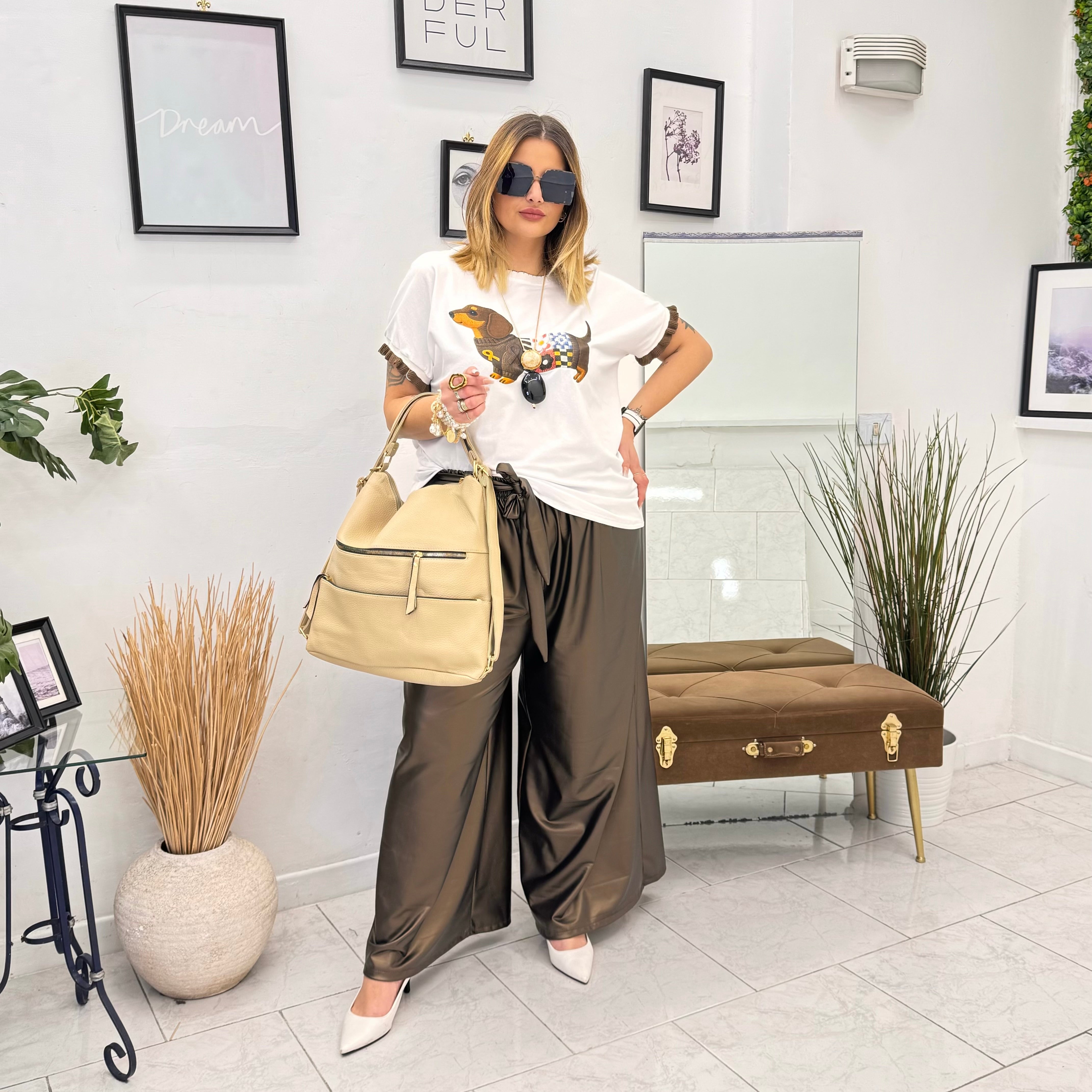 T-shirt bassotto Chic