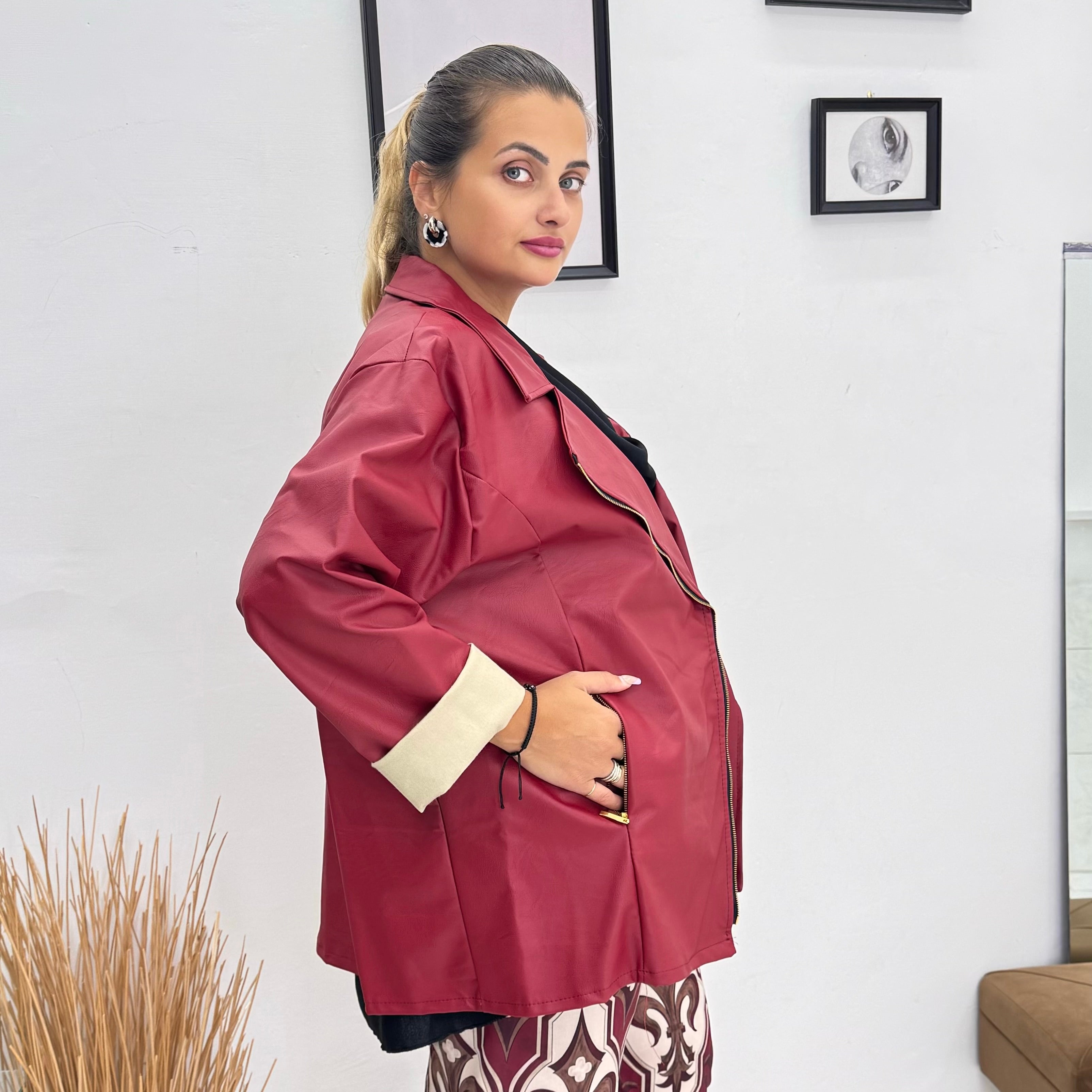 Giacca eco zip laterale