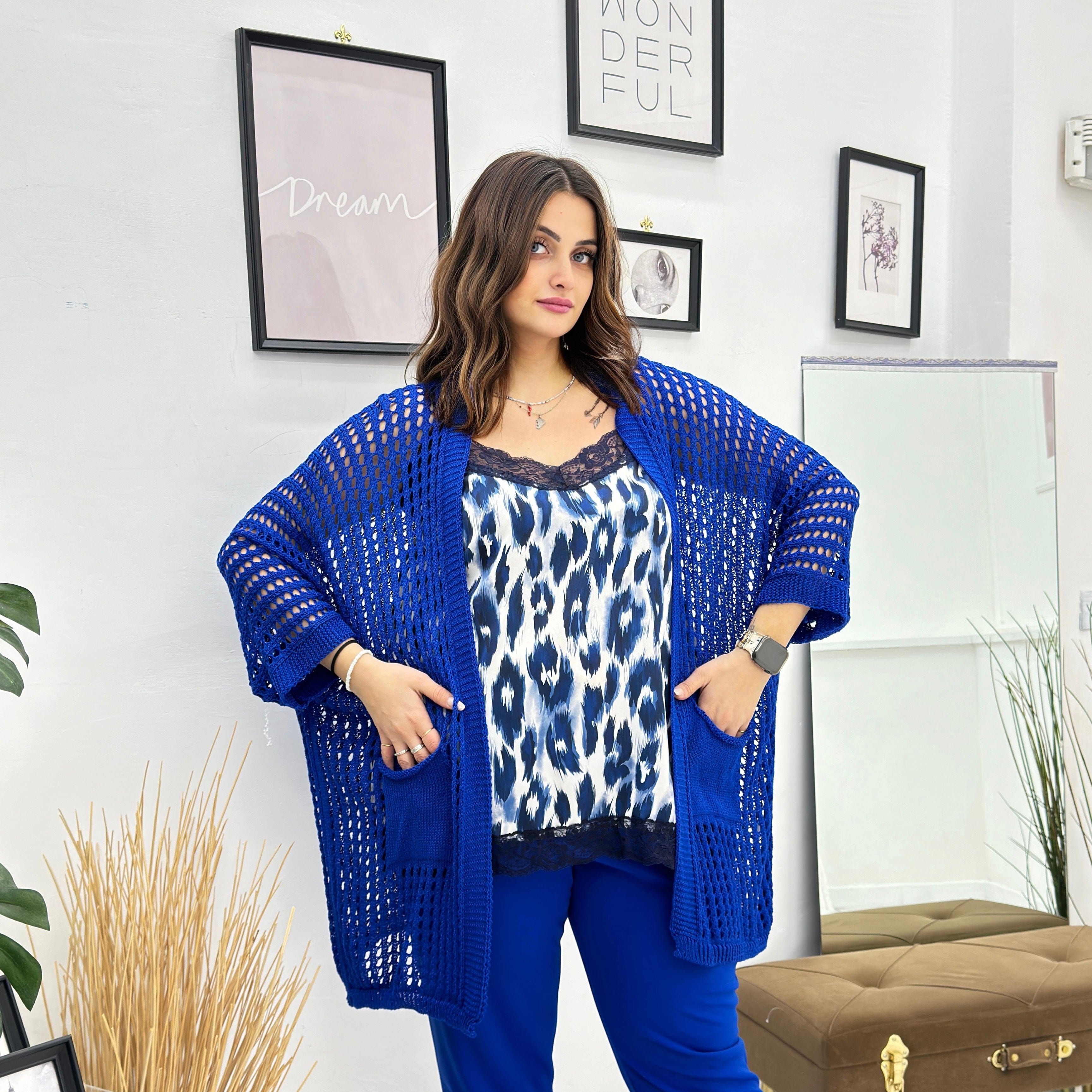 Cardigan traforato