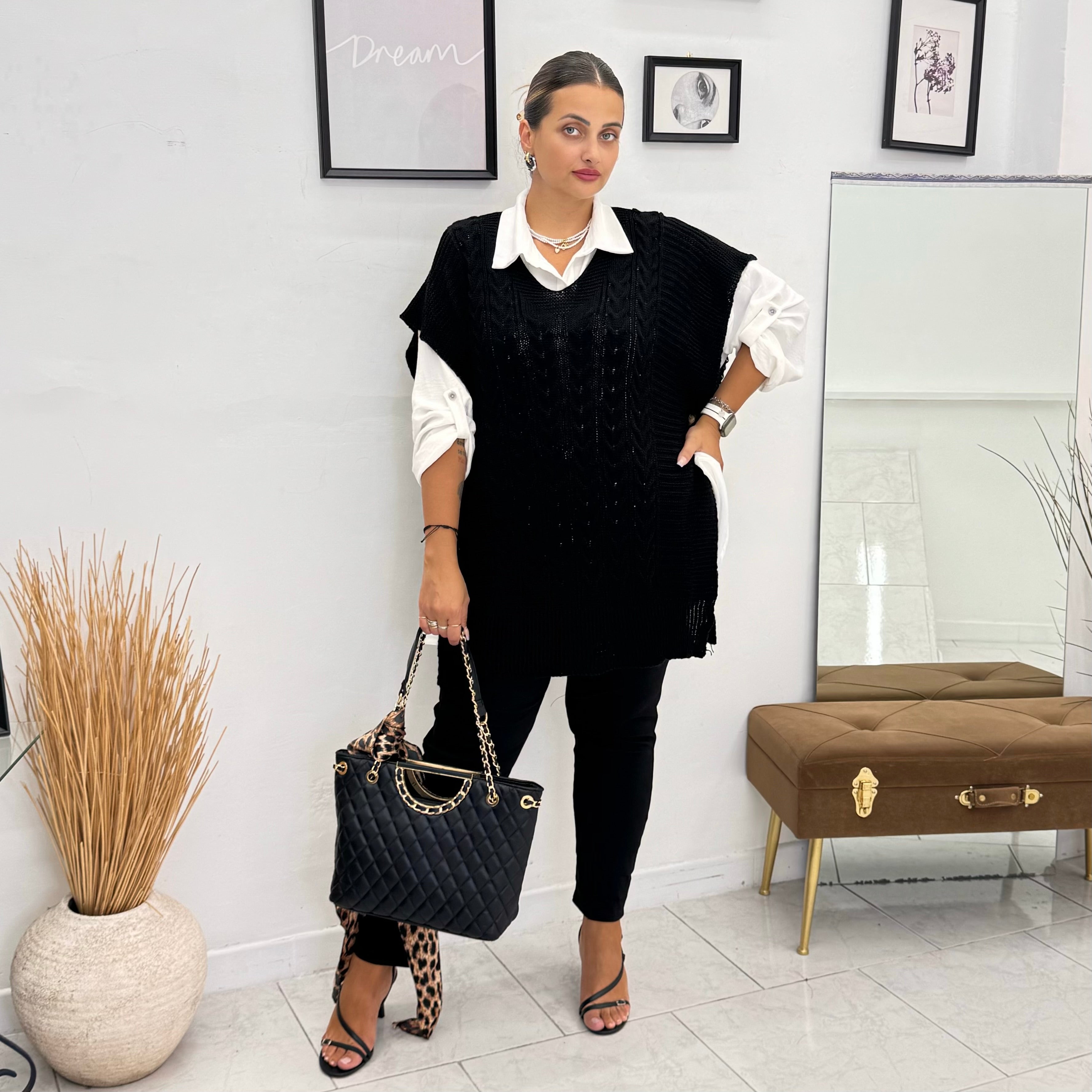 Maglia con camicia Kesya