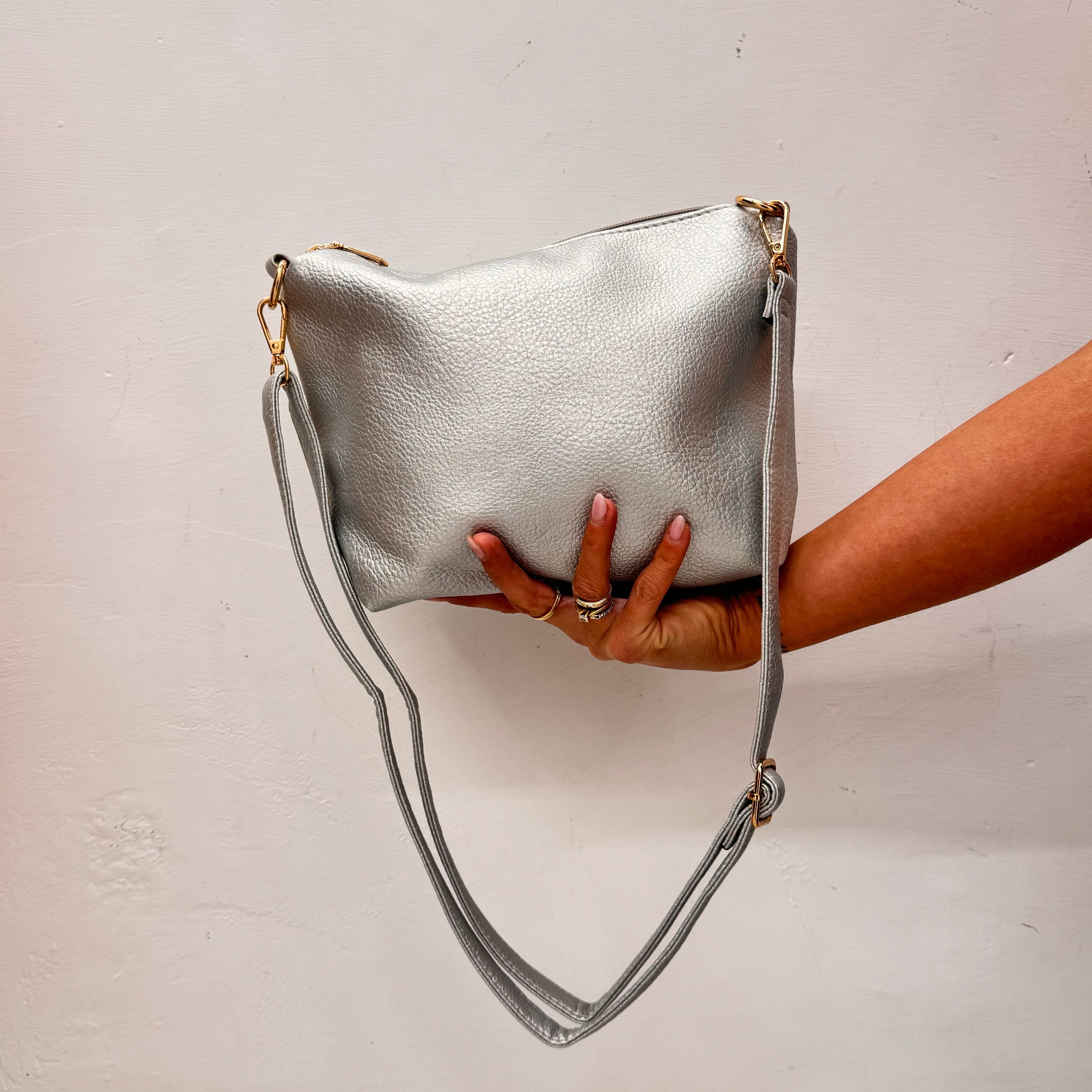 Borsa Pearl 2 in 1 Grigia