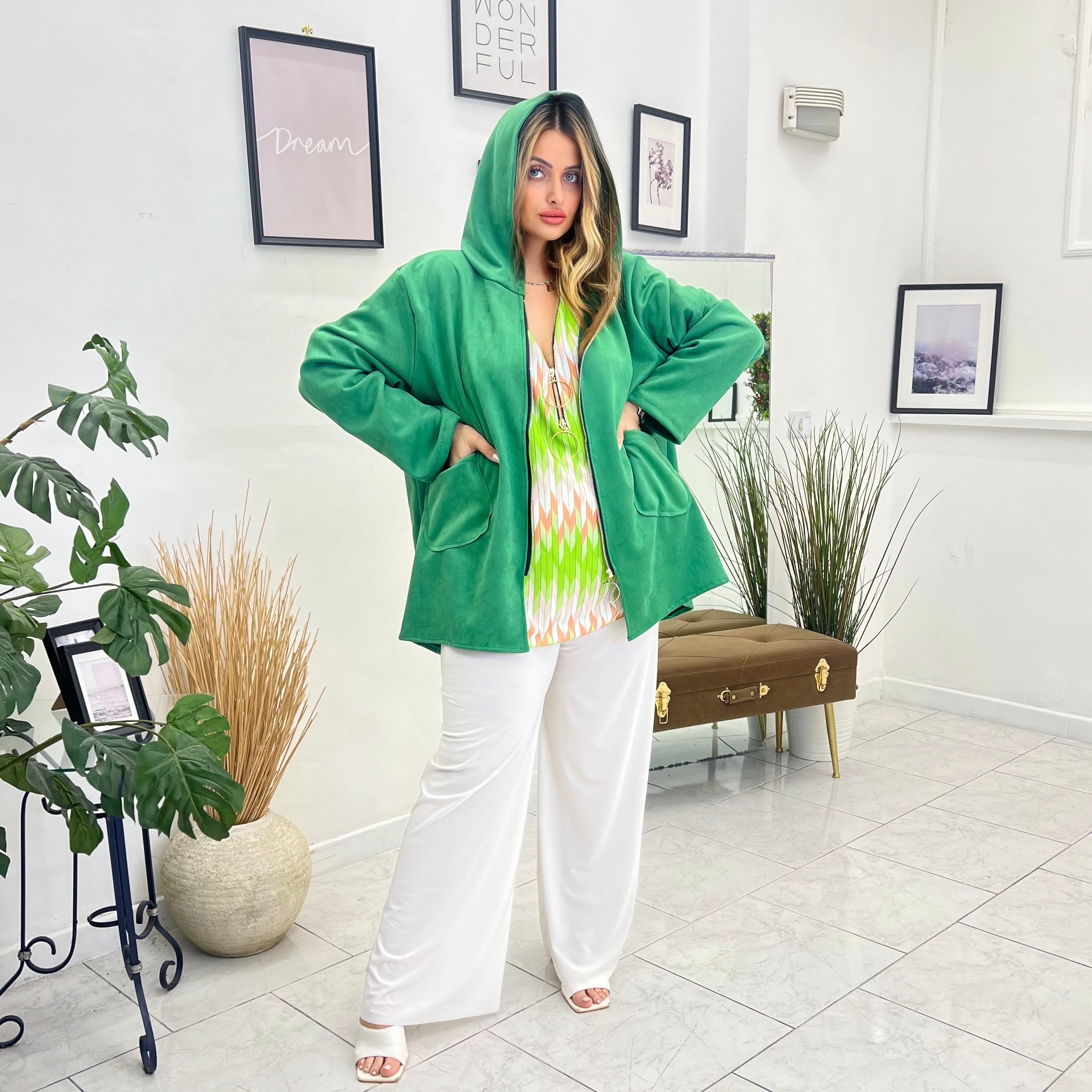 TOTAL LOOK ANGELICA 3 PEZZI VERDE