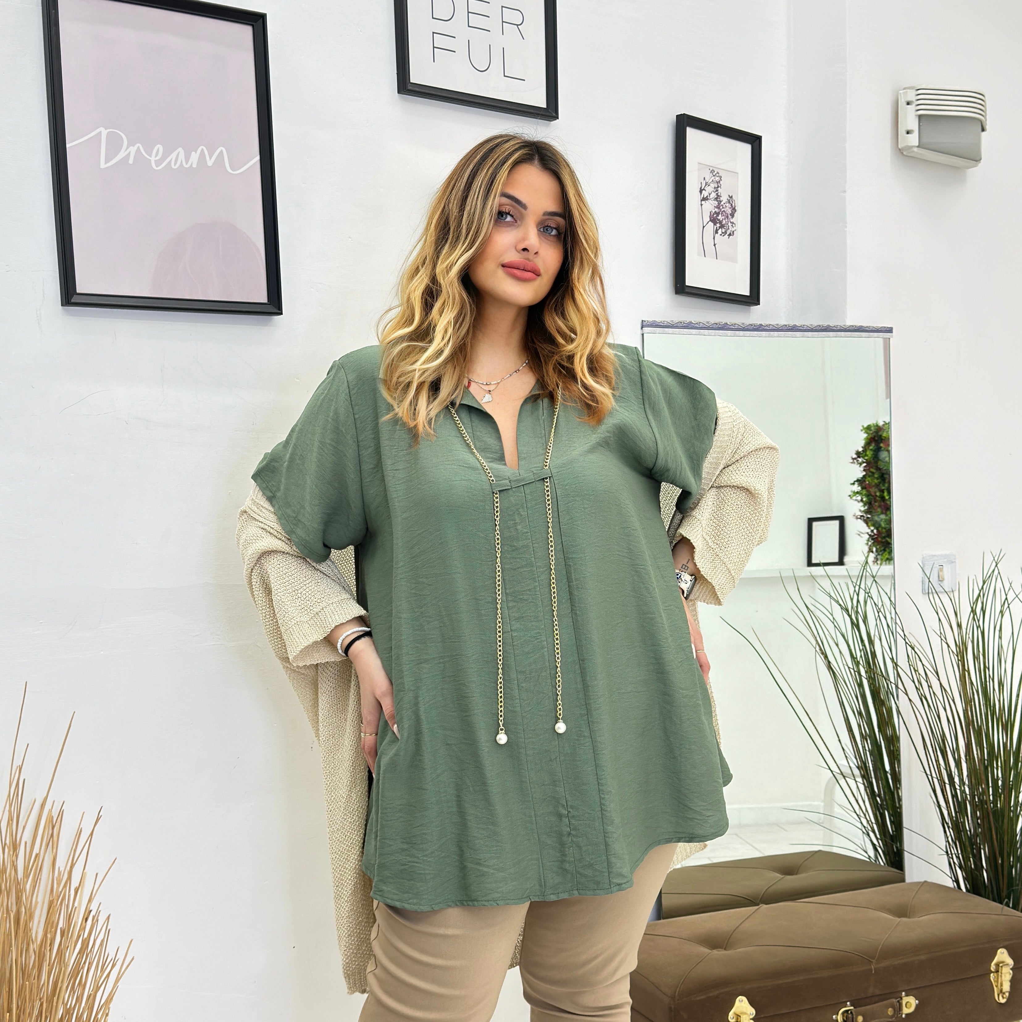 TOTAL LOOK ALESSIA 3 PEZZI VERDE