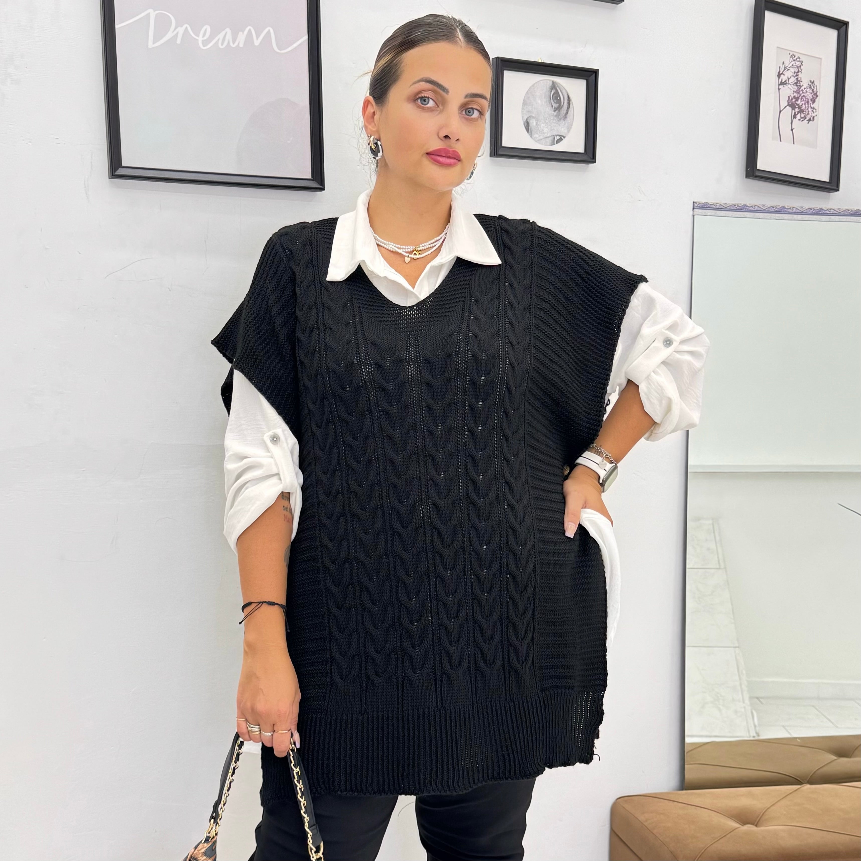 Maglia con camicia Kesya