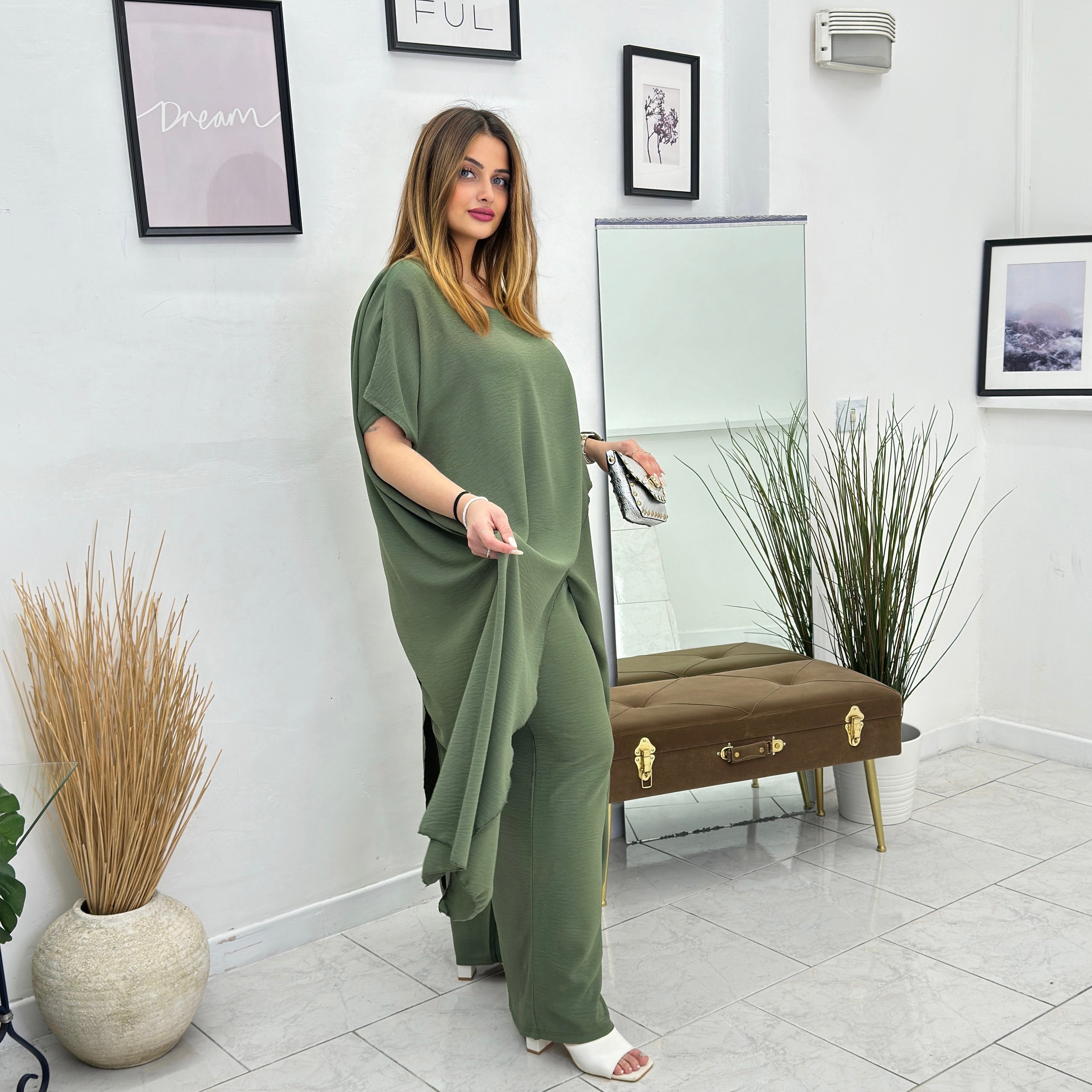 COMPLETO SANDY VERDE MILITARE