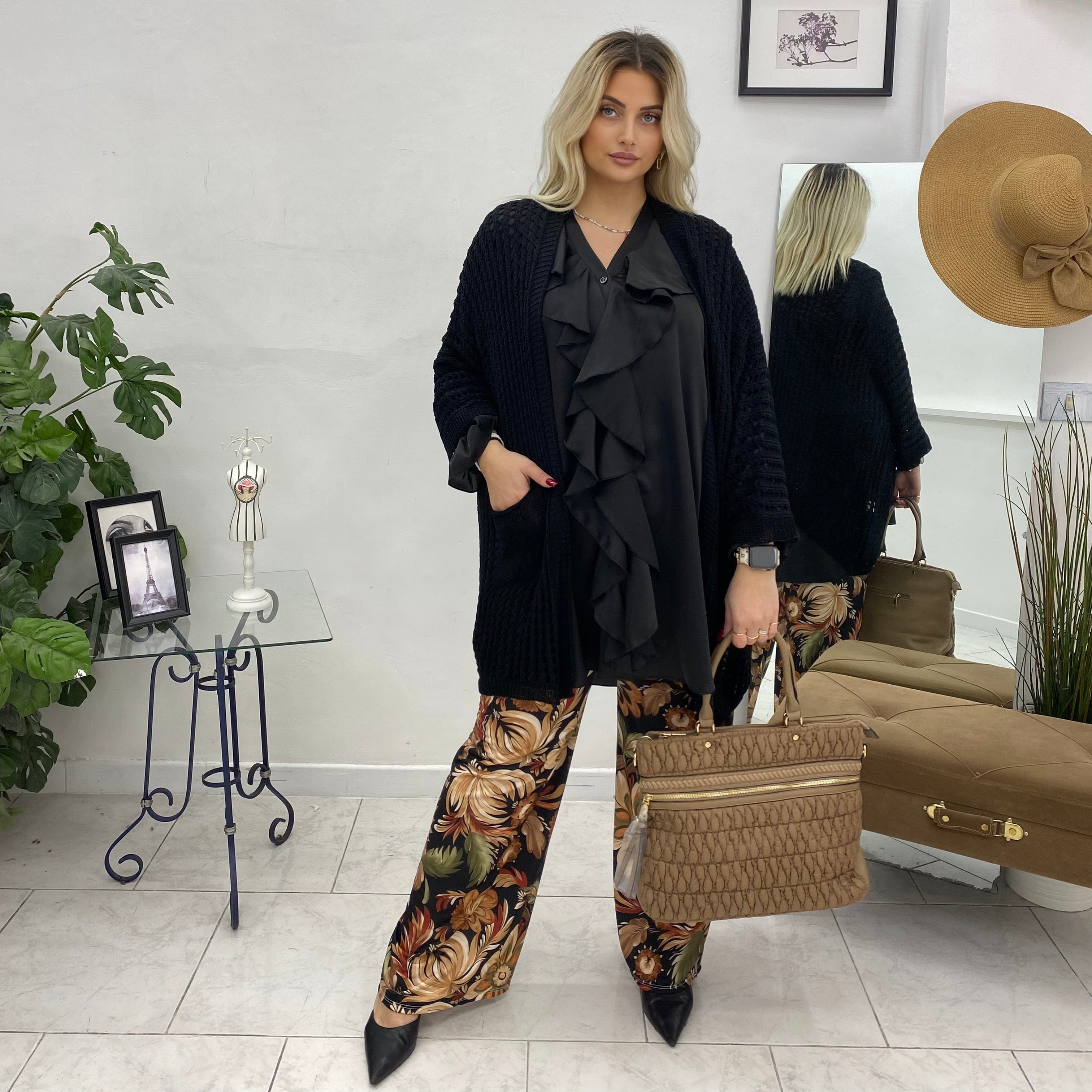 Cardigan traforato