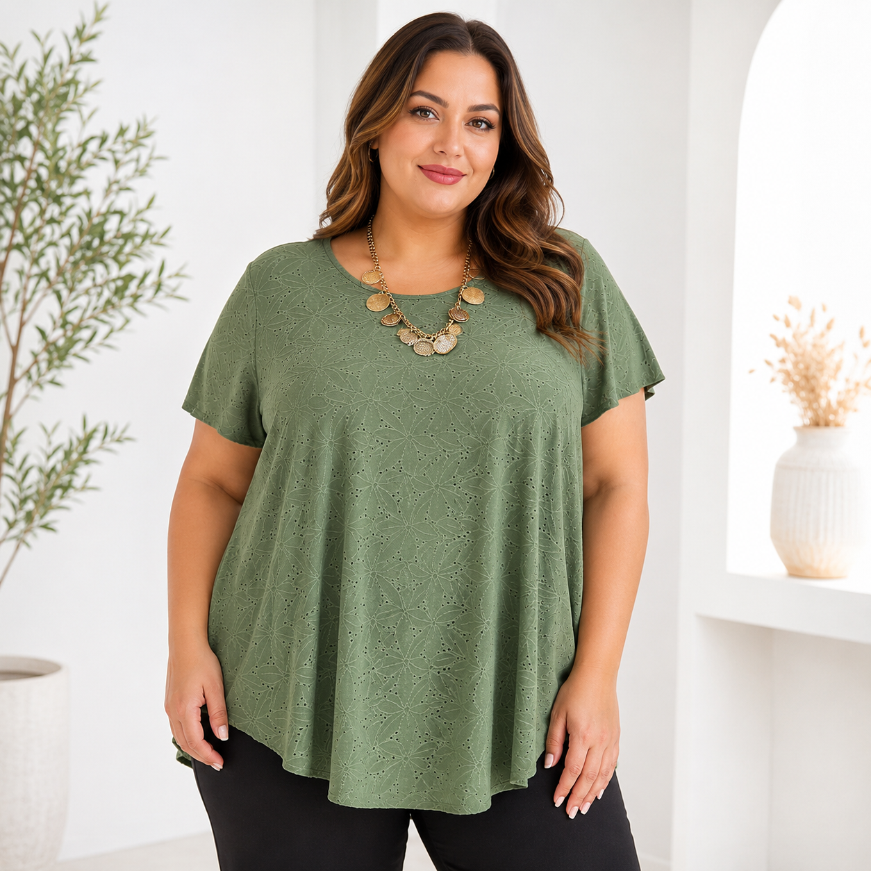 Blusa ricamo