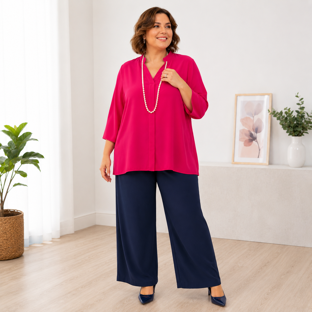 Serafina in Georgette Blush