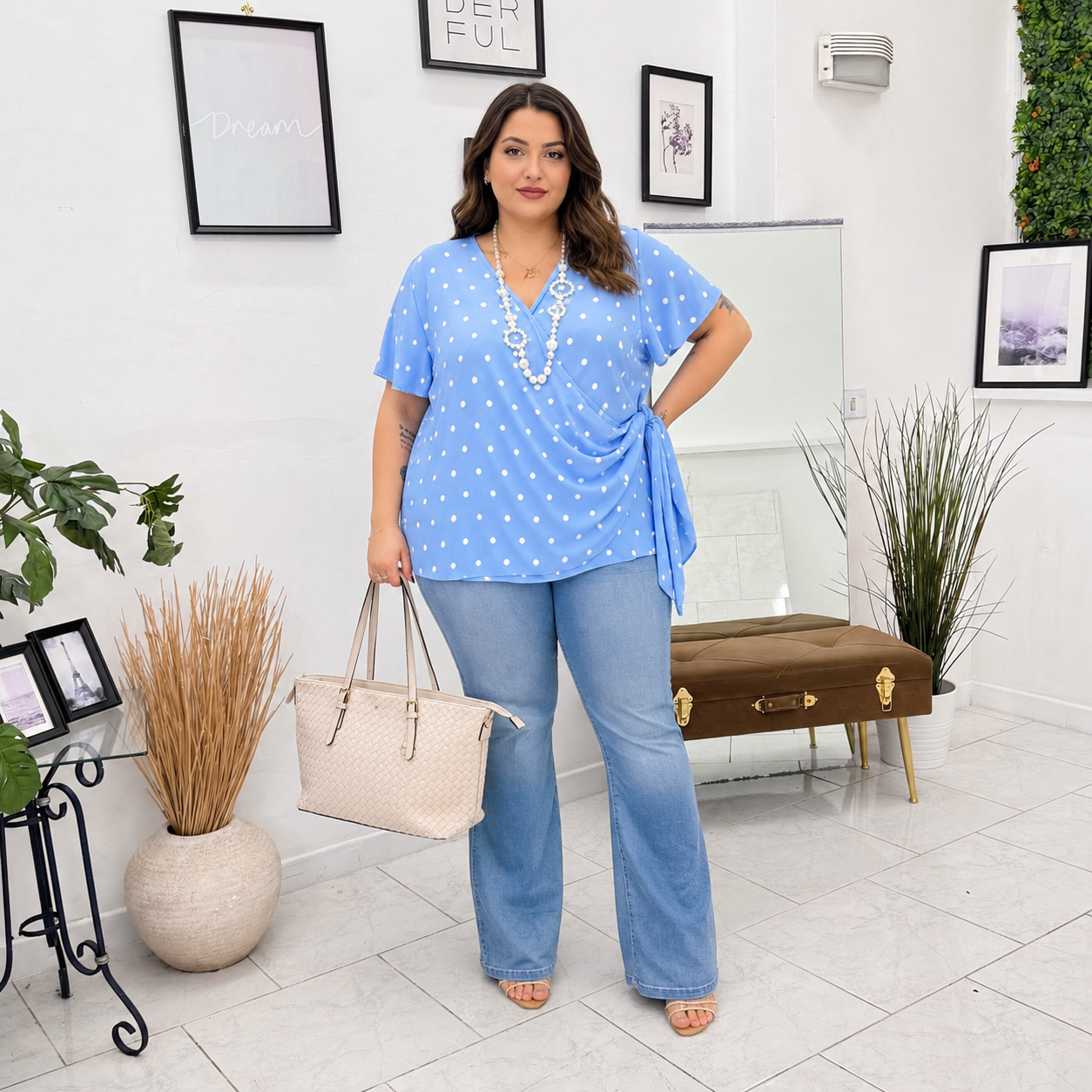 Blusa Pois Paris