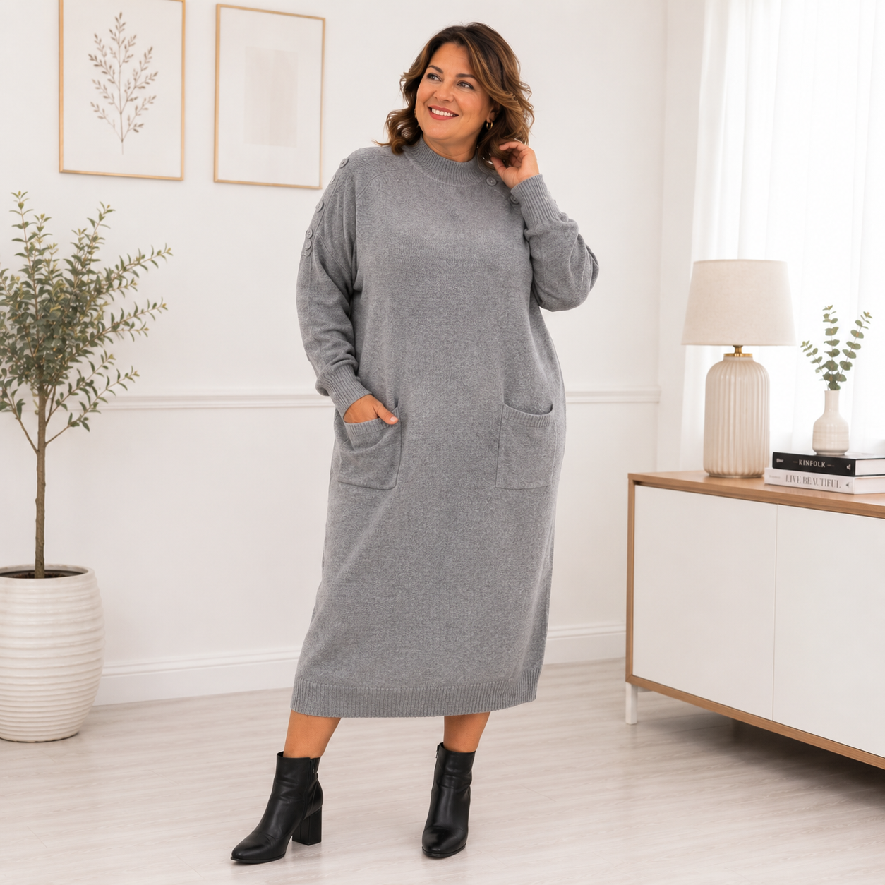Abito in Maglia Botton 4801