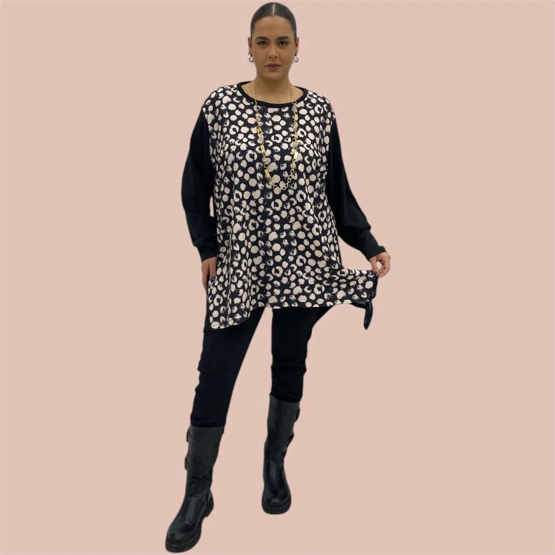 Maglia Trapezio Pompon