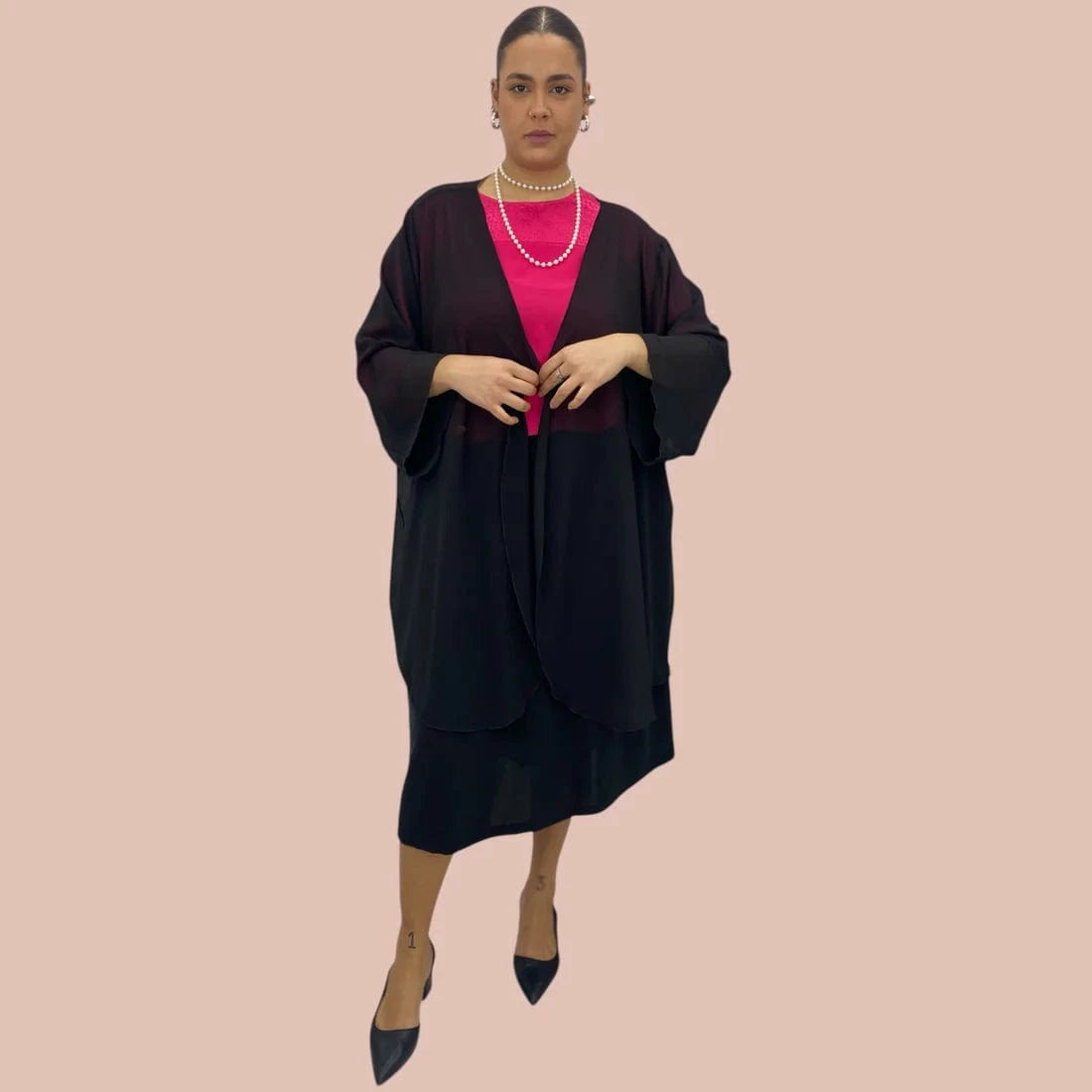 Spolverino Black Georgette