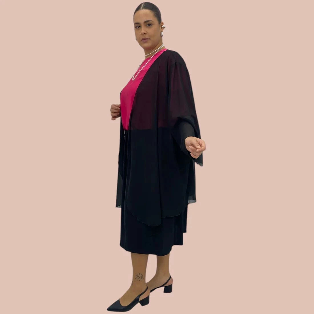 Spolverino Black Georgette