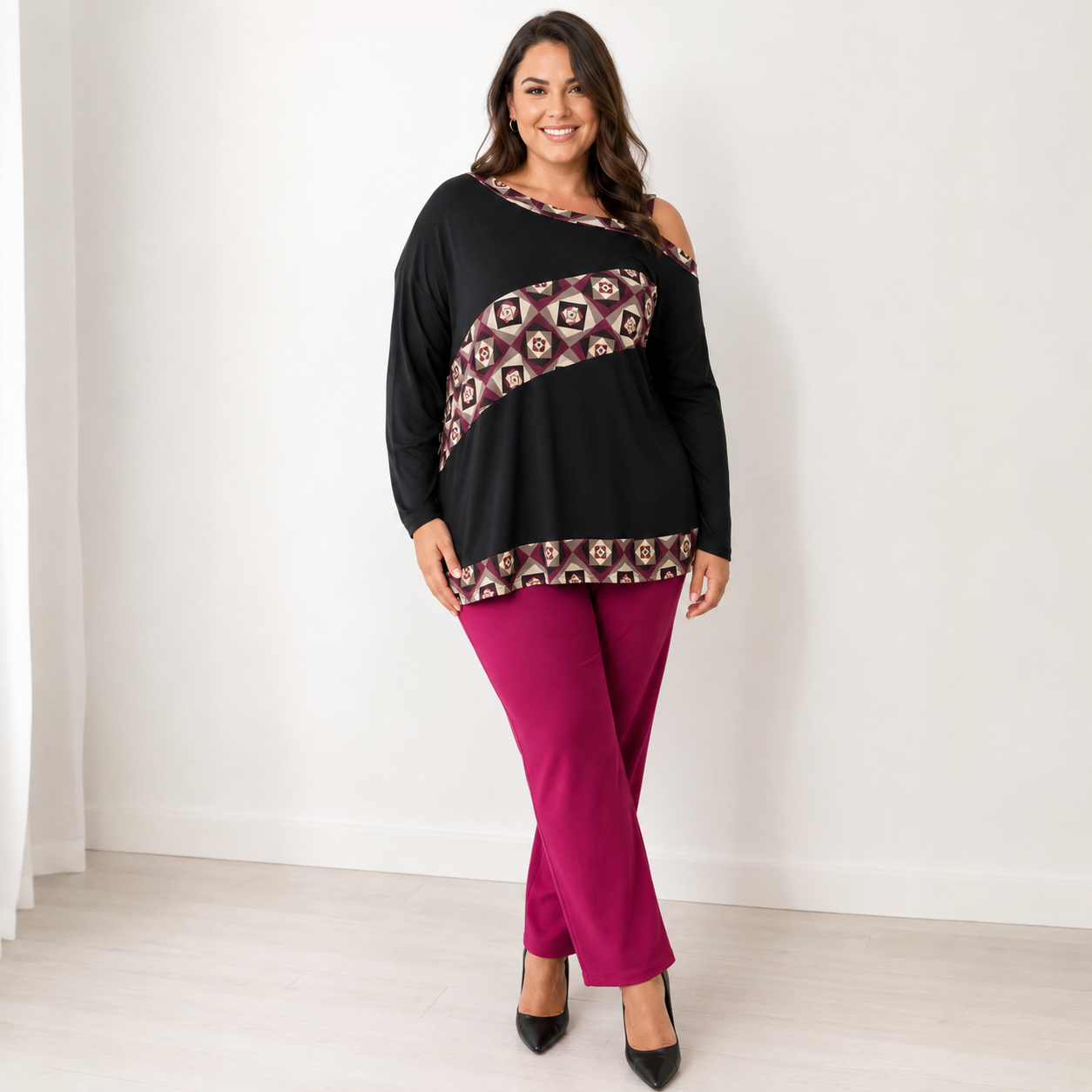 Maglia Monospalla Violet