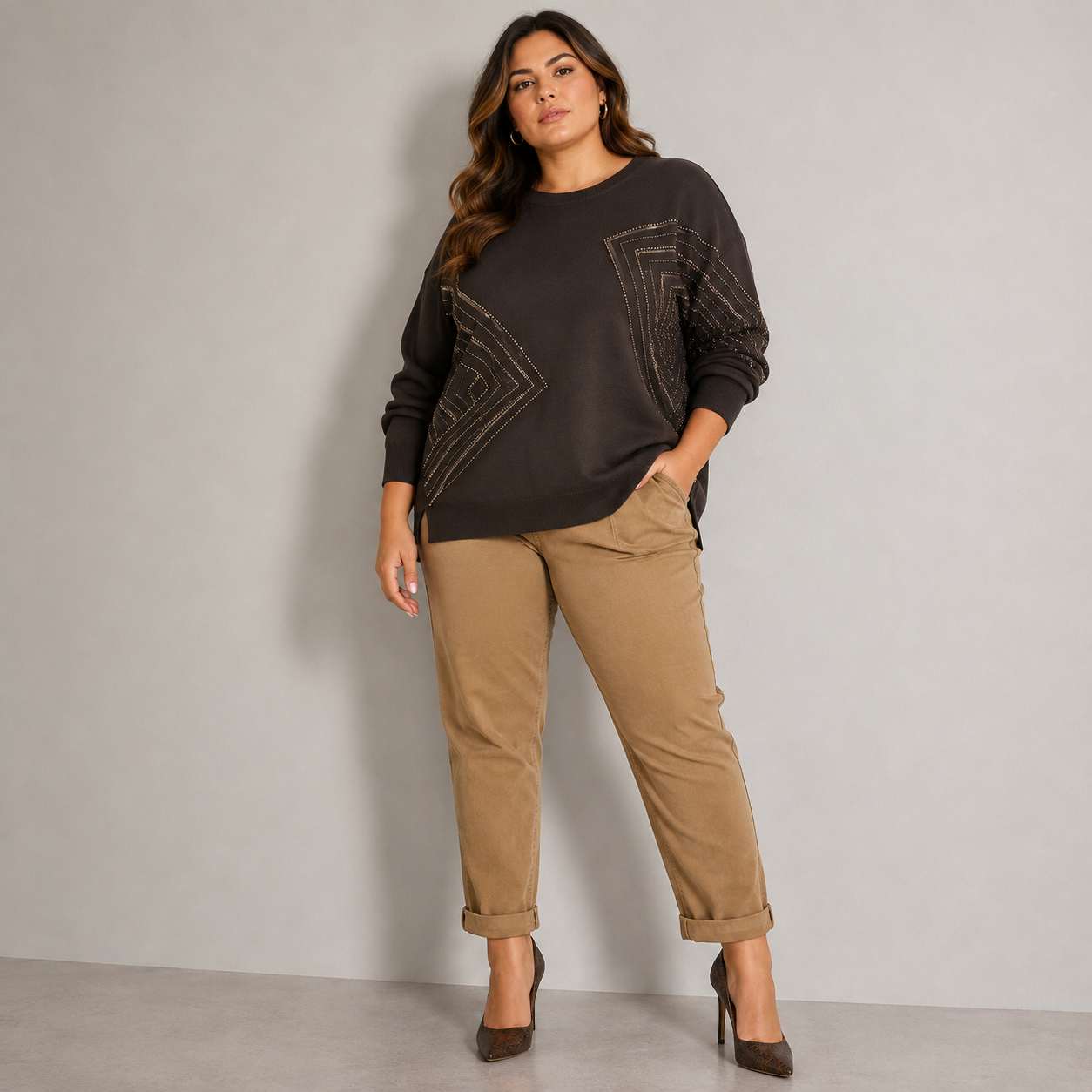 Maglione Pearl Geometric 86769