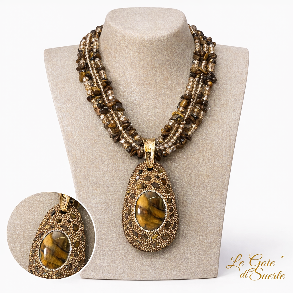 Collana “Regina d’Ambra Selvaggia”