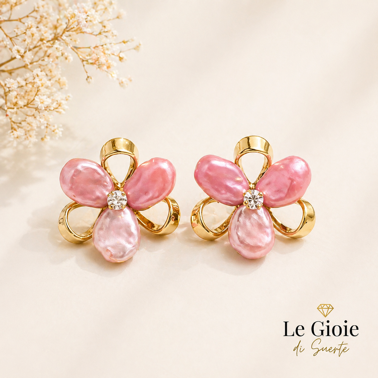 Orecchini Pink Blossom