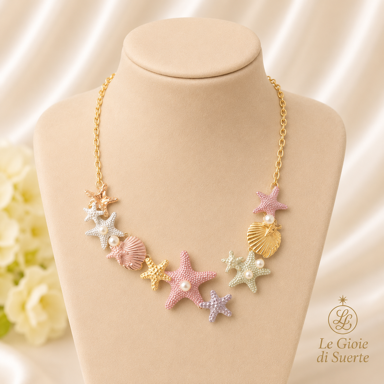 Collana Stelle di Corallo