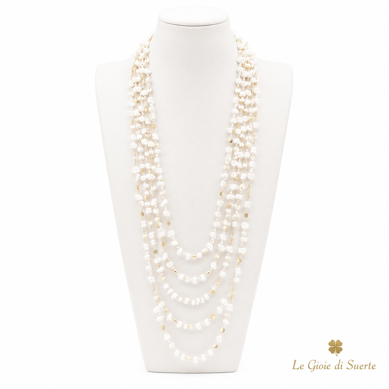 Collana Lunga Corallo Sunset