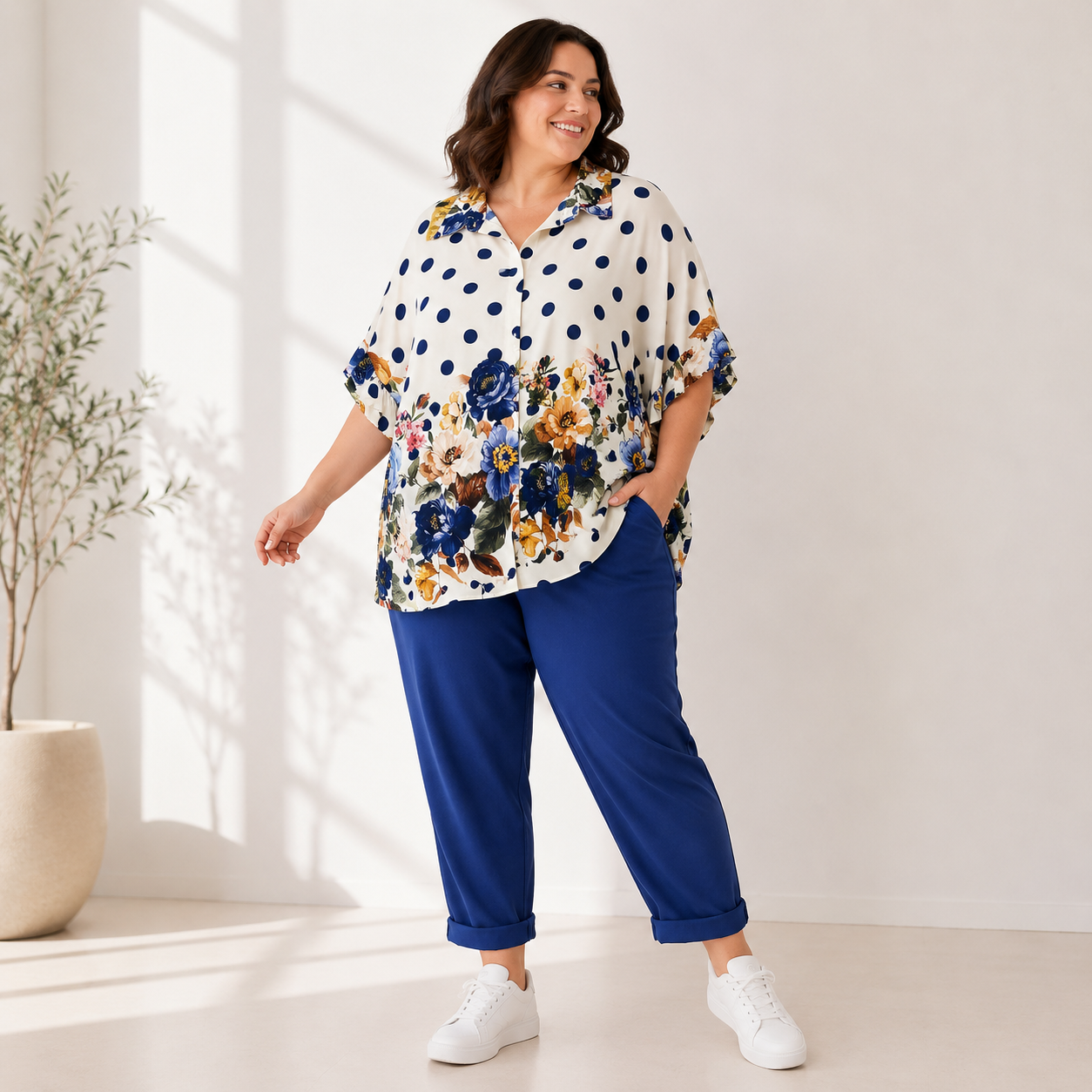Camicia Pois Fleur