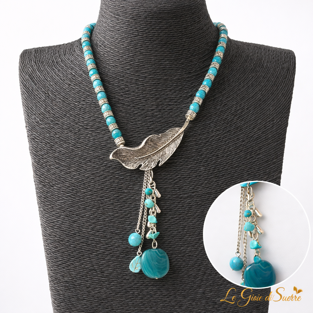 Collana Turchese Feather