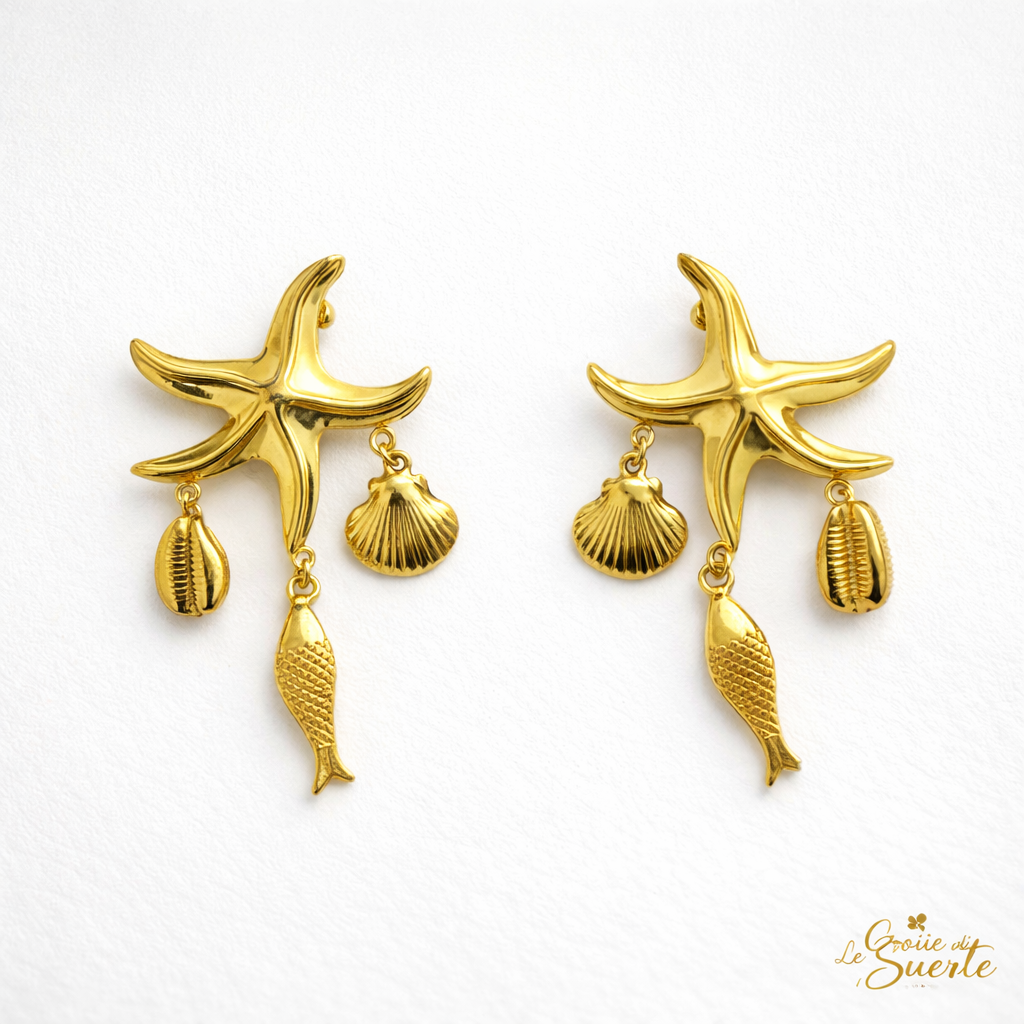 Orecchini Coral Beach