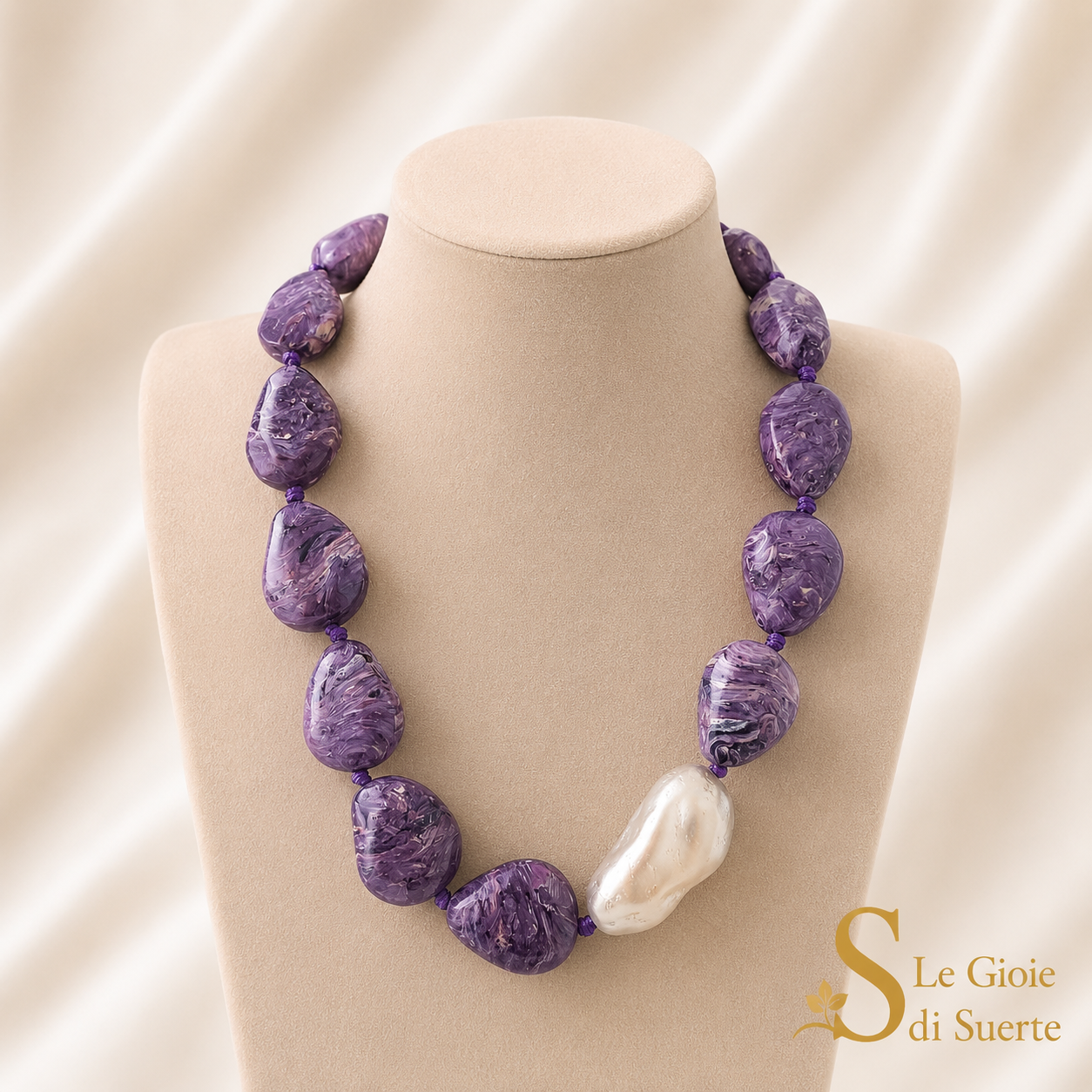 Collana Violet Pearl Essence