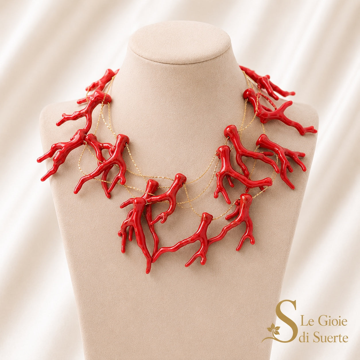 Collana Coral Reef Rosso