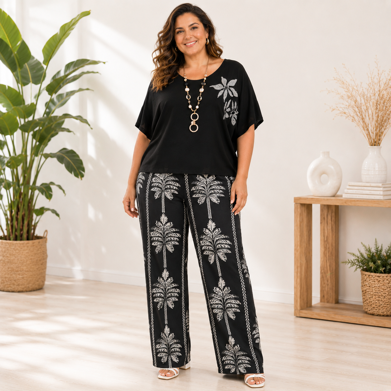 Pantalone Palm Chic