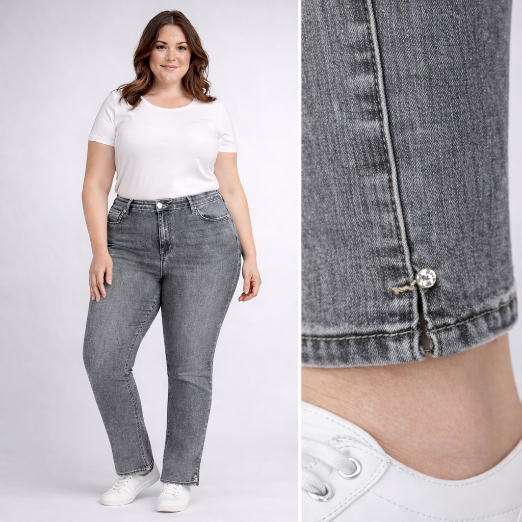 Jeans Grigio Kelly -5kg 7518