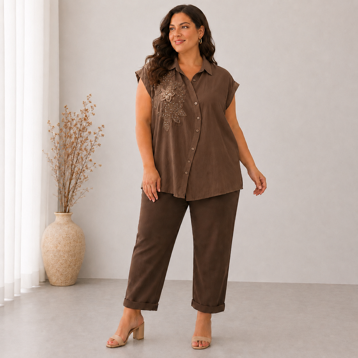 Camicia Fiore Perla