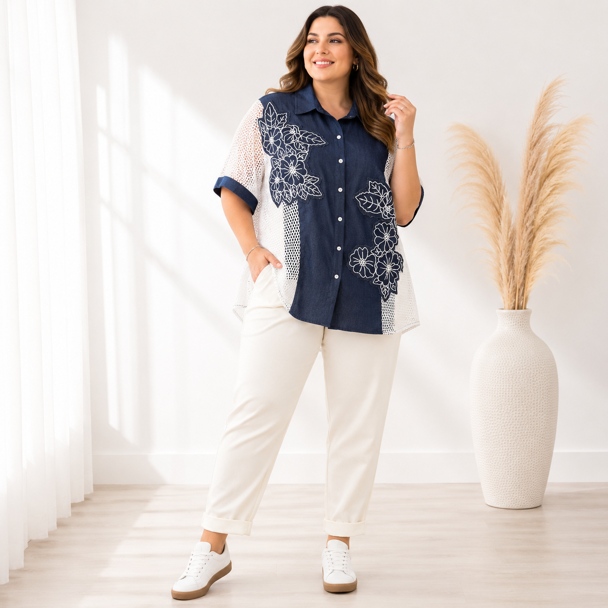 Camicia Rete Denim