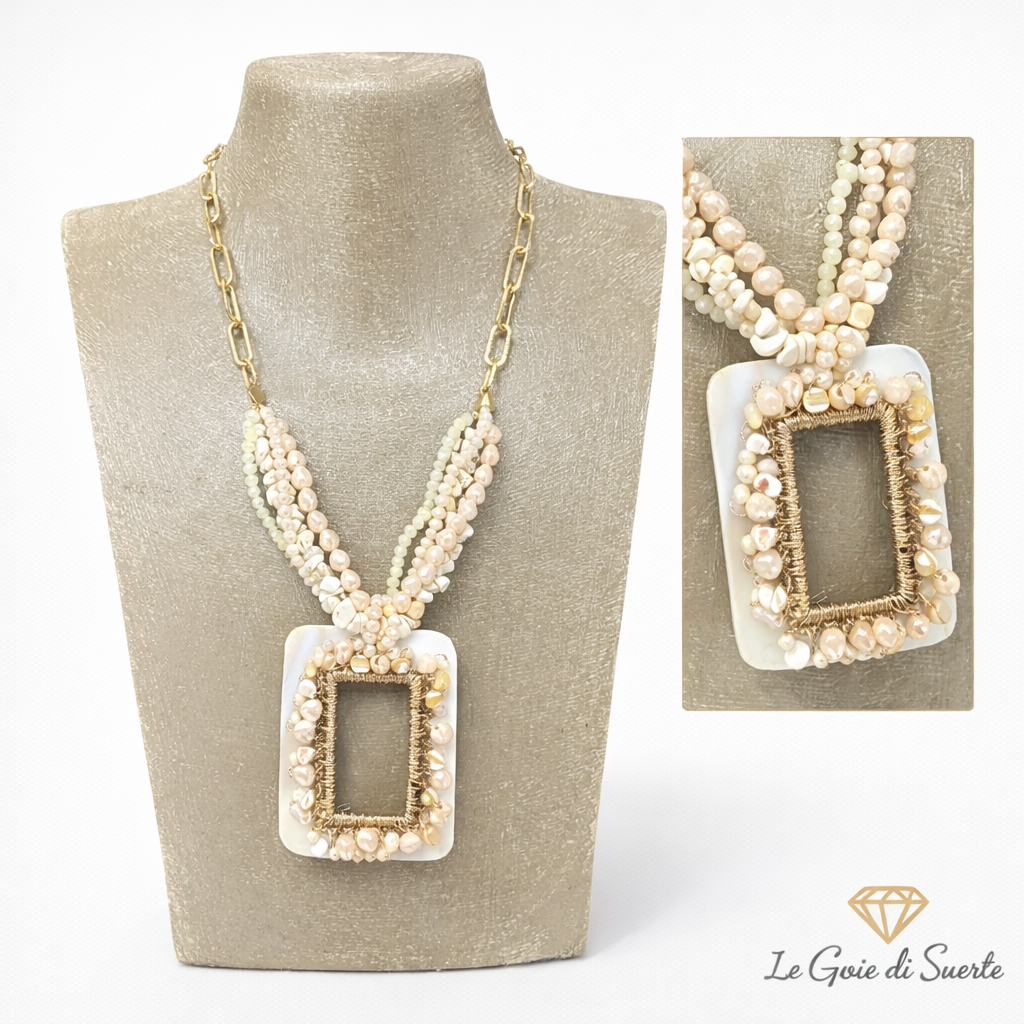 Collana Perle Frame