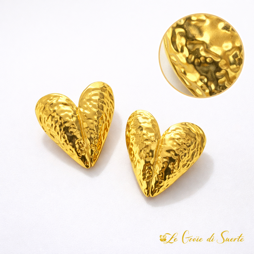 Orecchini Cuore Doré Bold