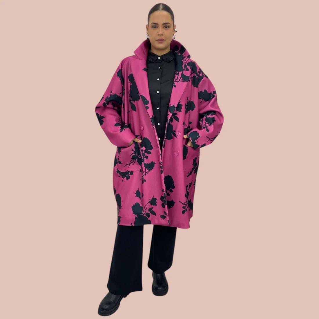 Cappotto Francis Rose