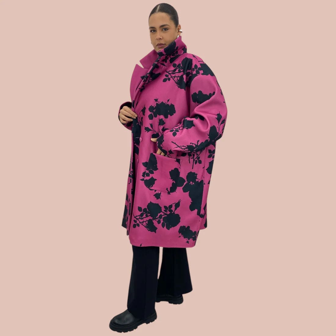 Cappotto Francis Rose