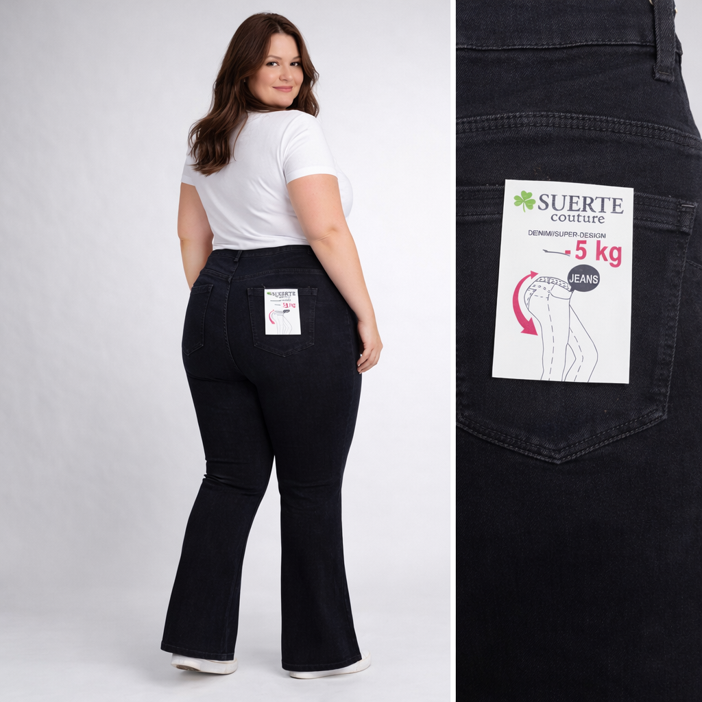 Jeans a Zampa Nero -5kg 9430