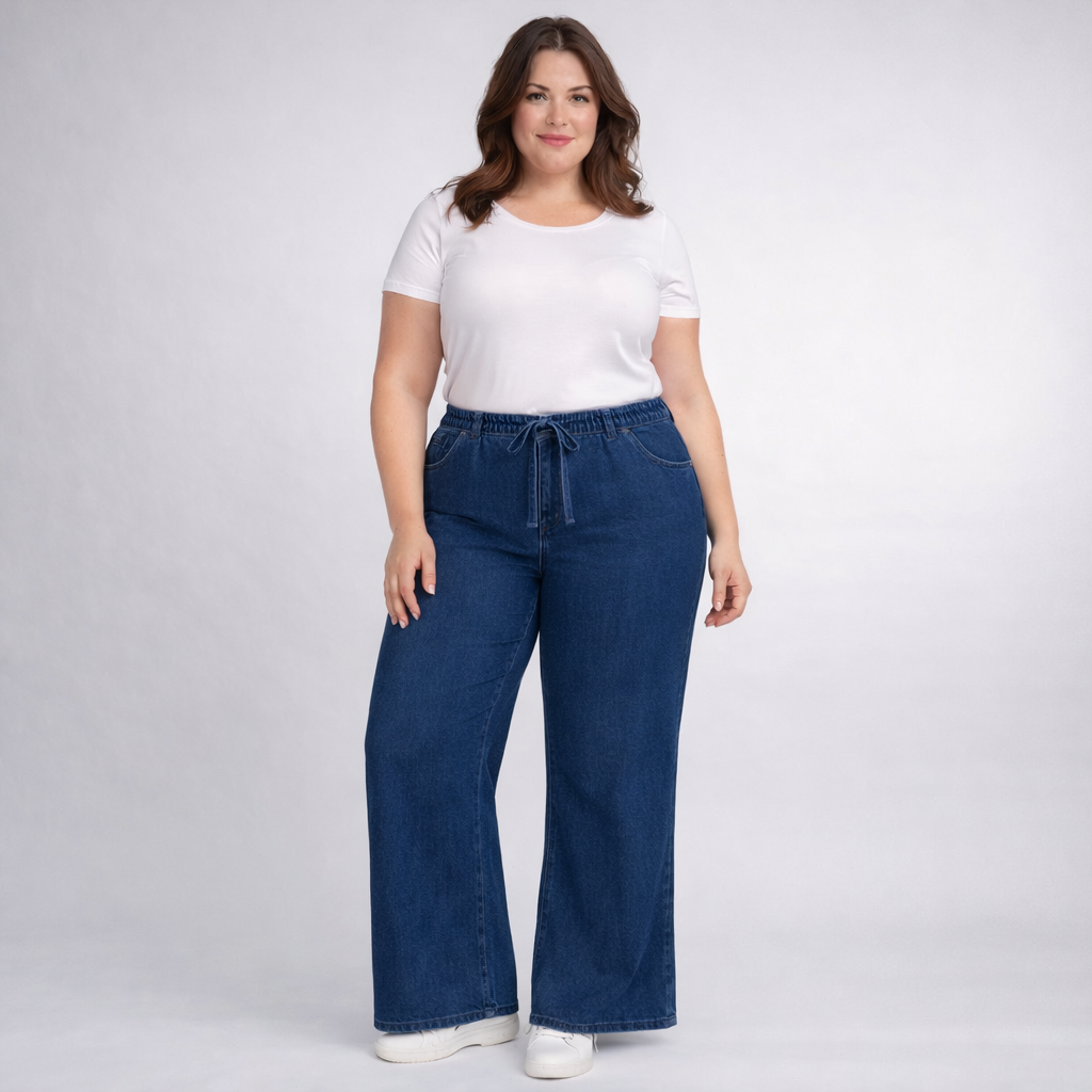 Jeans a Palazzo -5Kg con Coulisse 2237