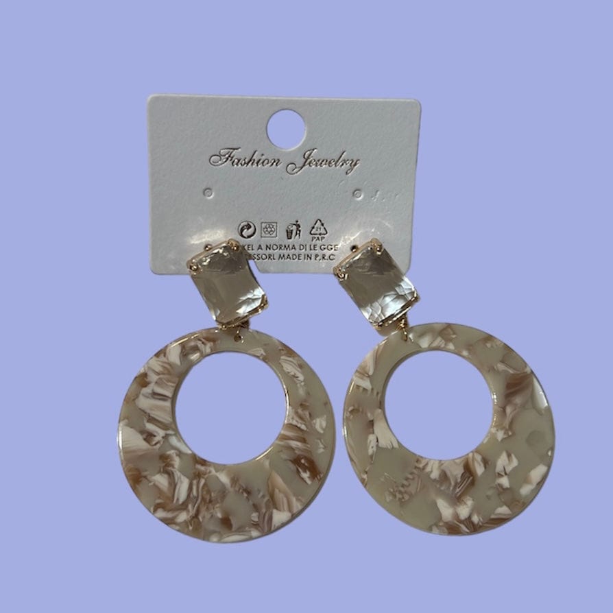 Orecchini a cerchio Marble