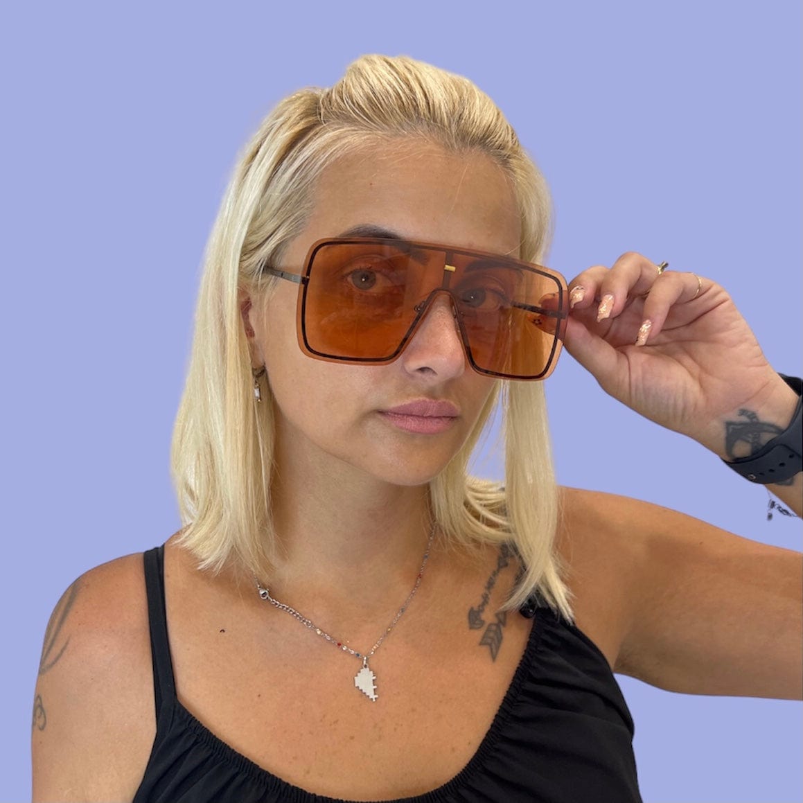 Occhiali da donna modello Giamaica colore marrone chiaro