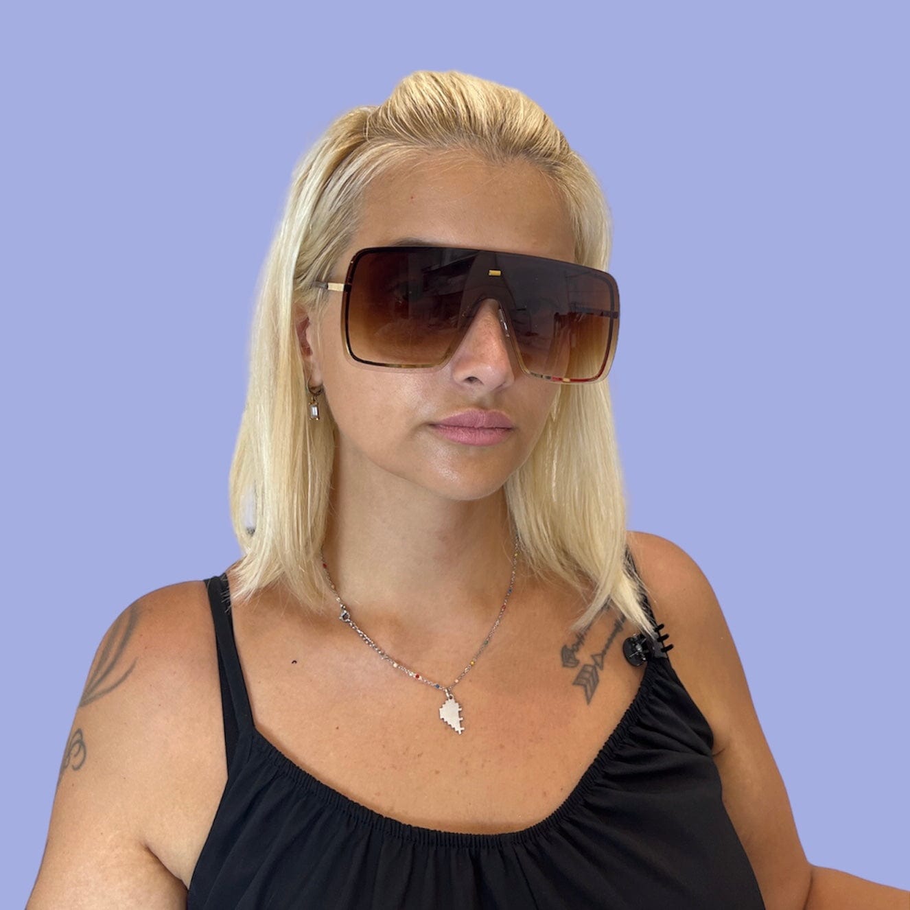 Occhiali da donna modello Giamaica colore marrone scuro