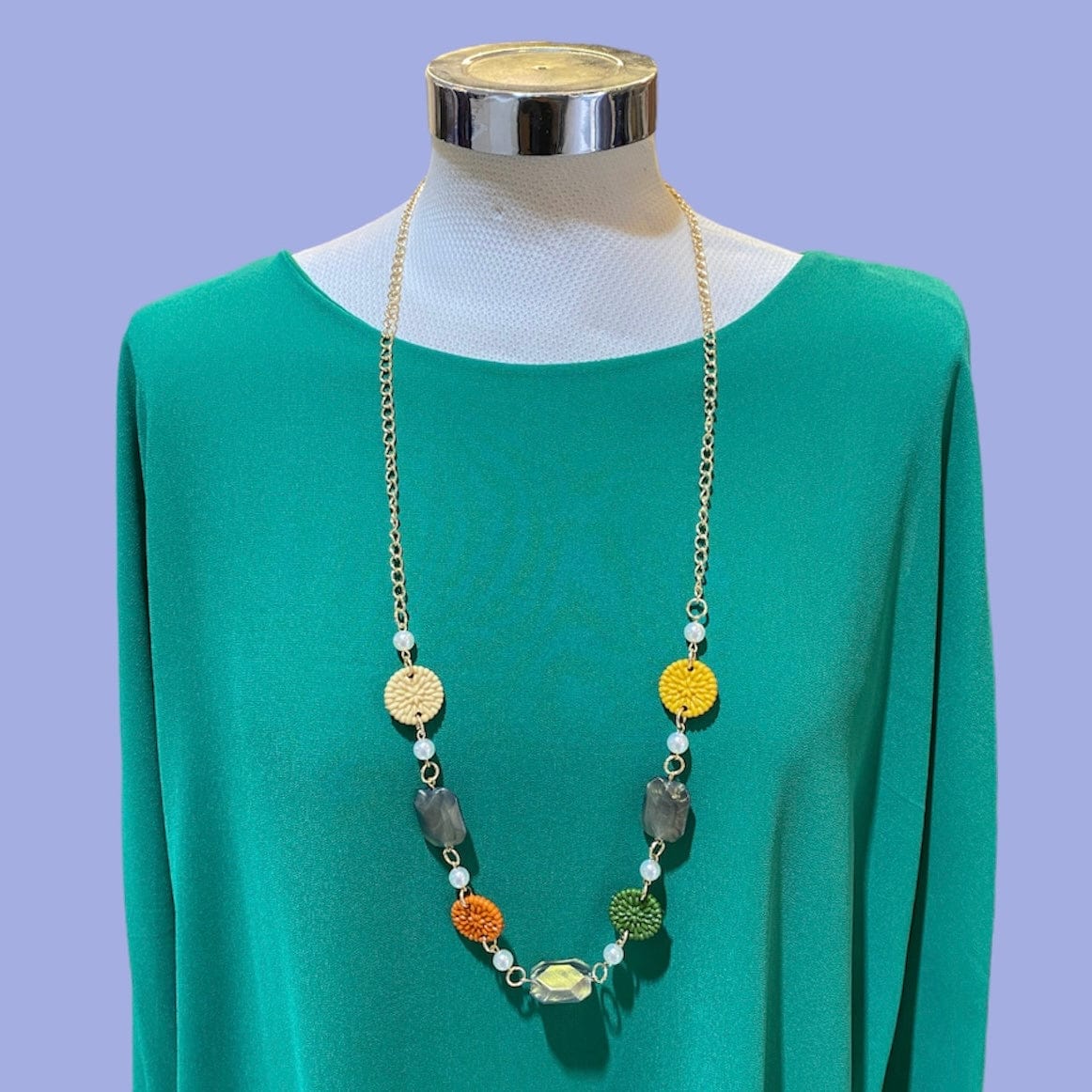 Collana con pietre Aquario