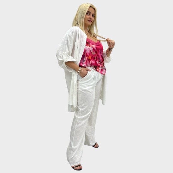 Pantalone Essential in Lino
