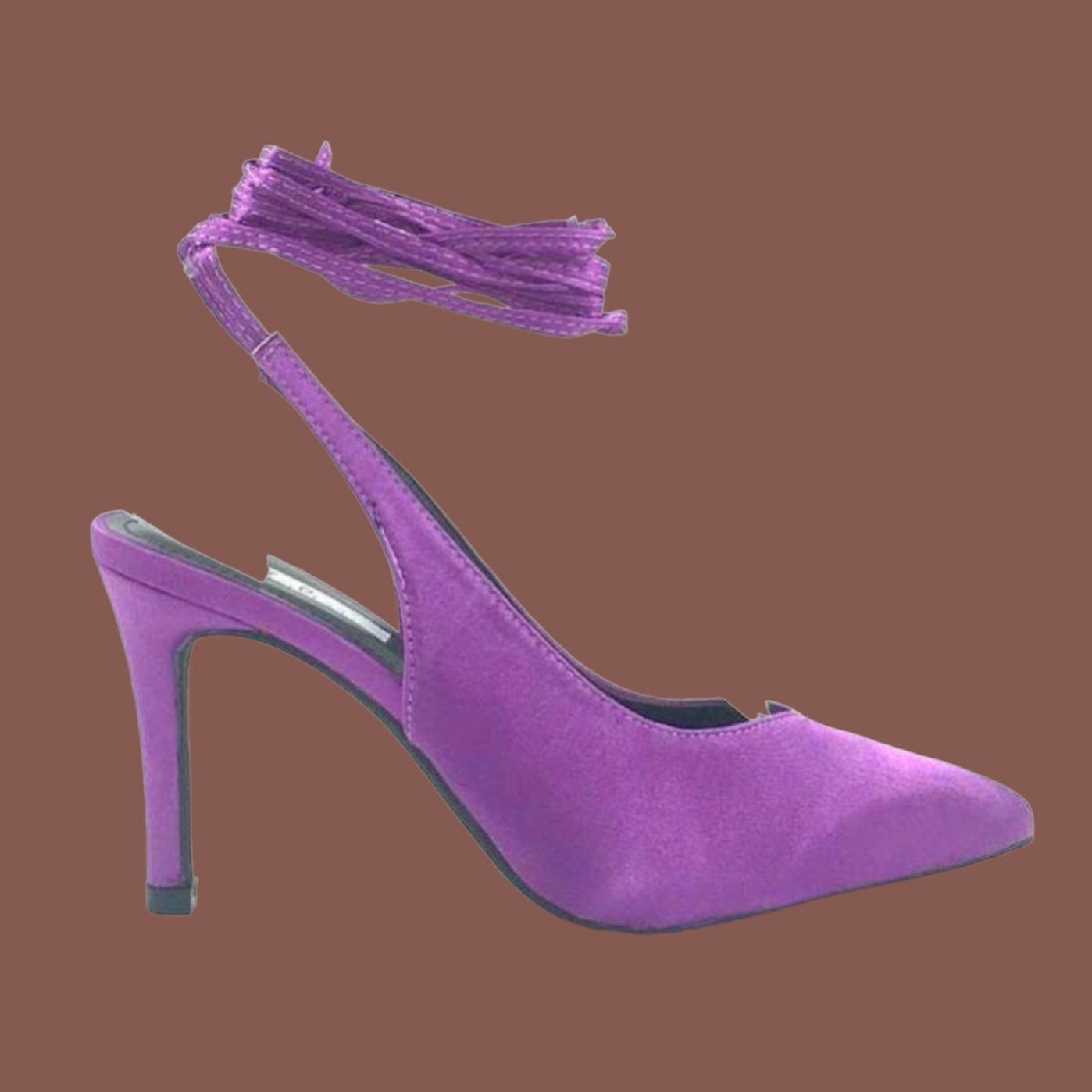 Décolleté da donna con lacci viola
