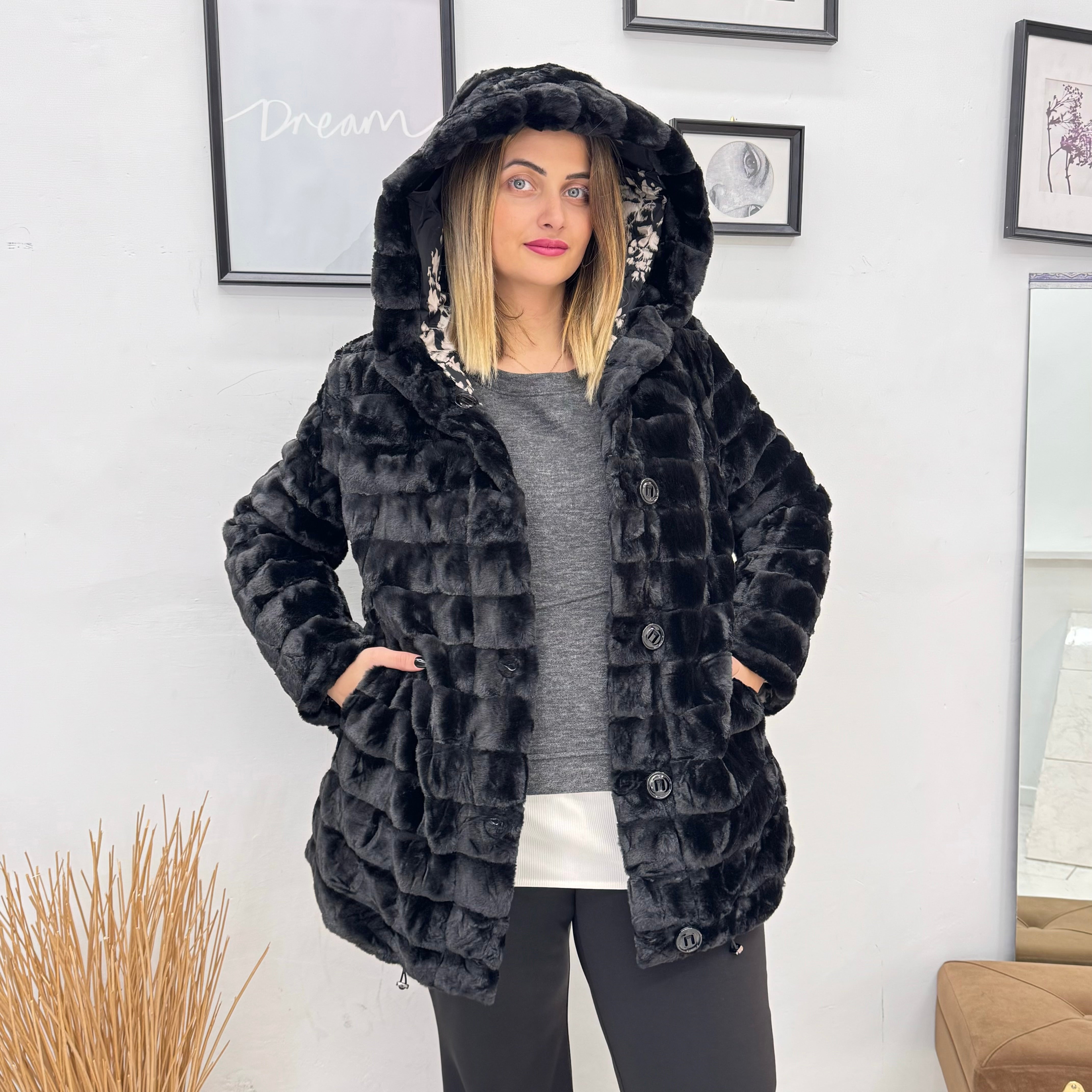 Pellicciotto Black&White Double-face