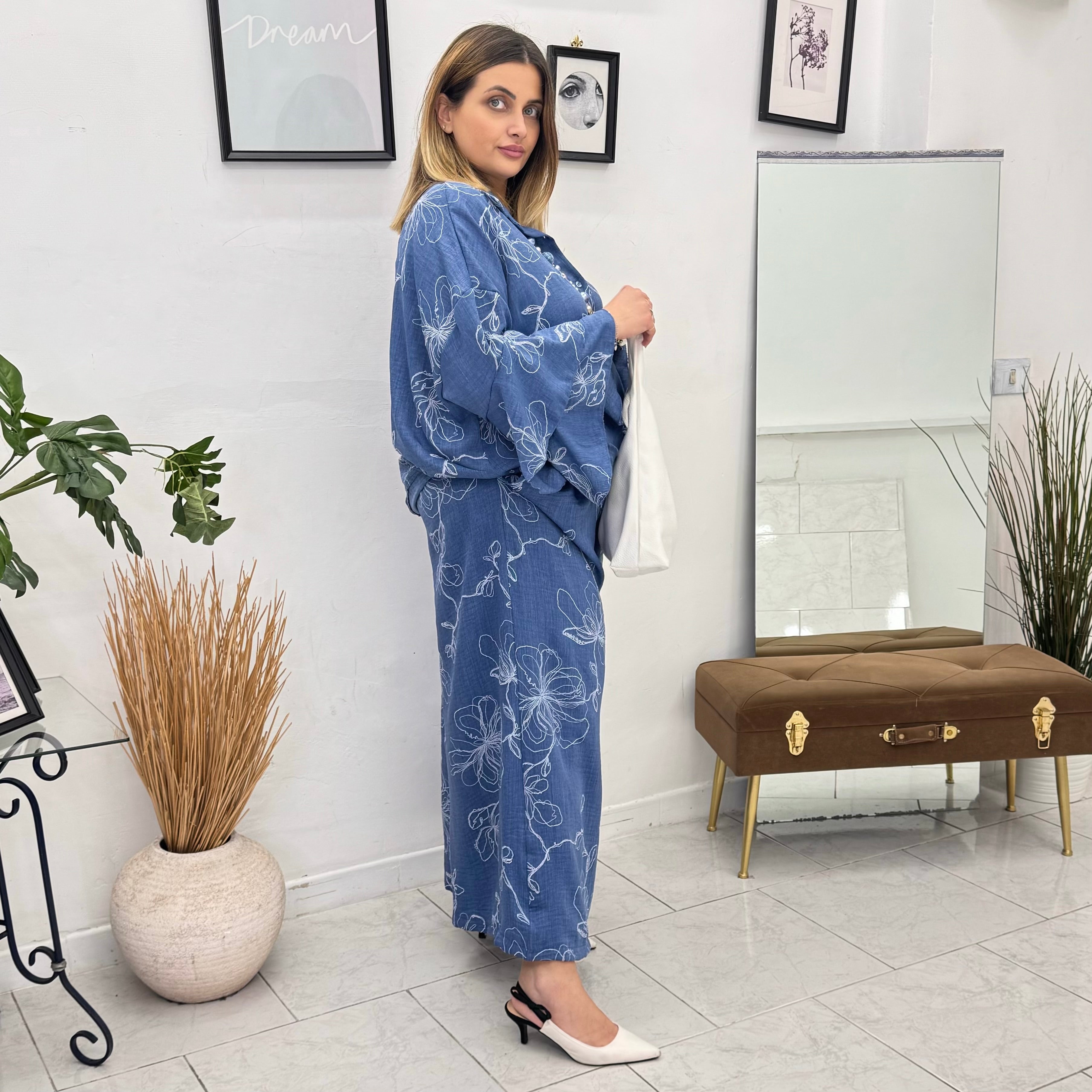 PantaGo Denim Flower