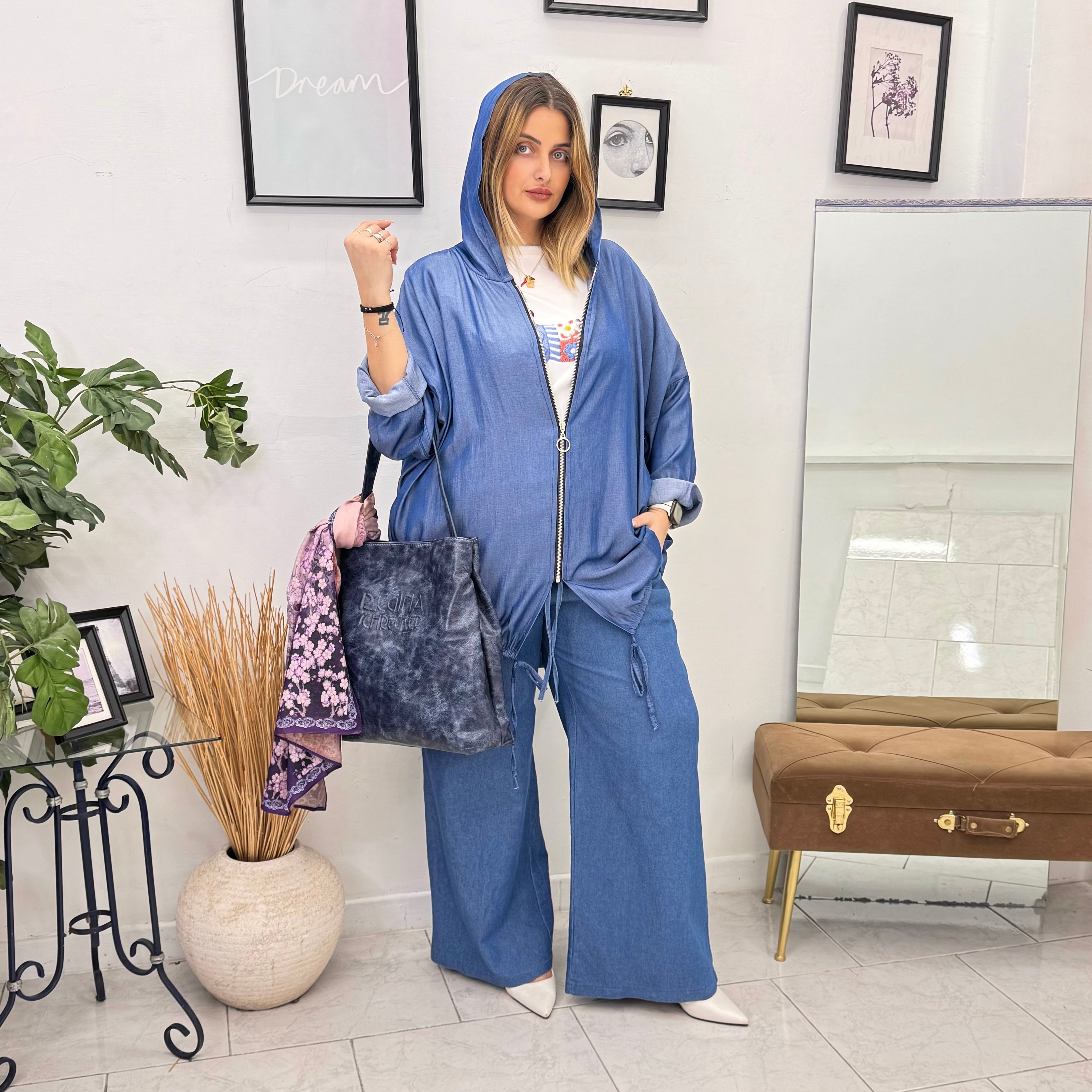 College Urban Denim Zip