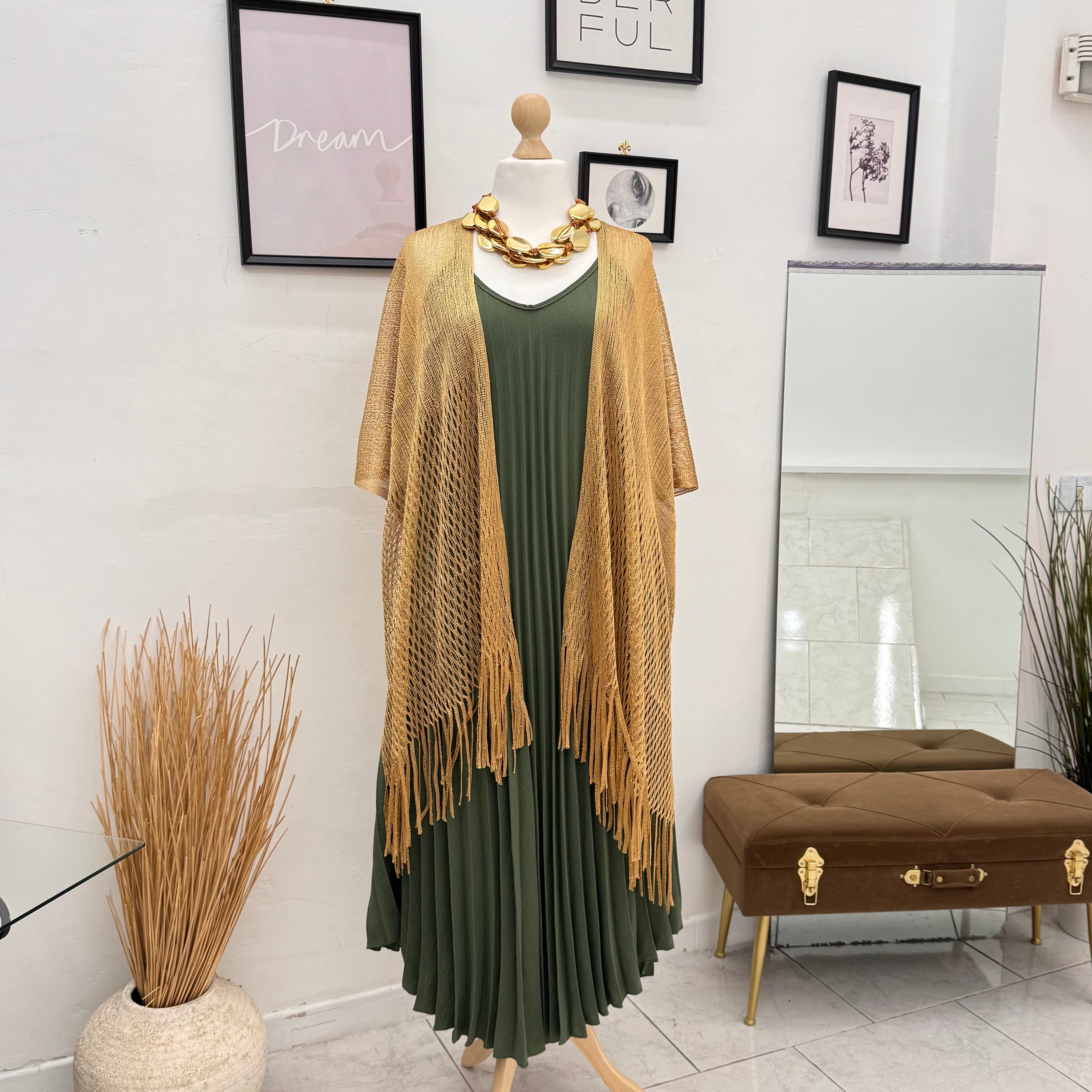 Total Look Lavinia Verde/Oro