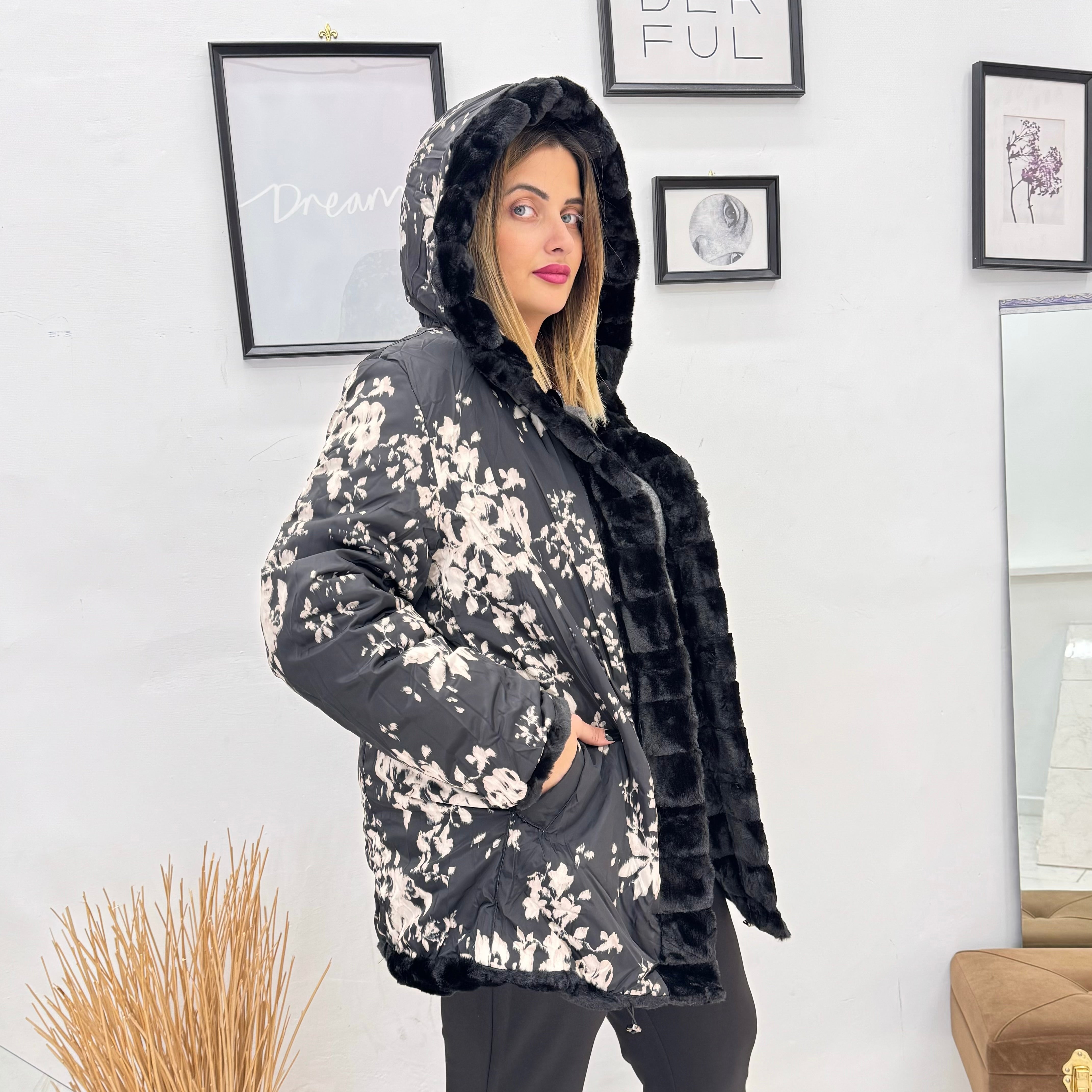 Pellicciotto Black&White Double-face