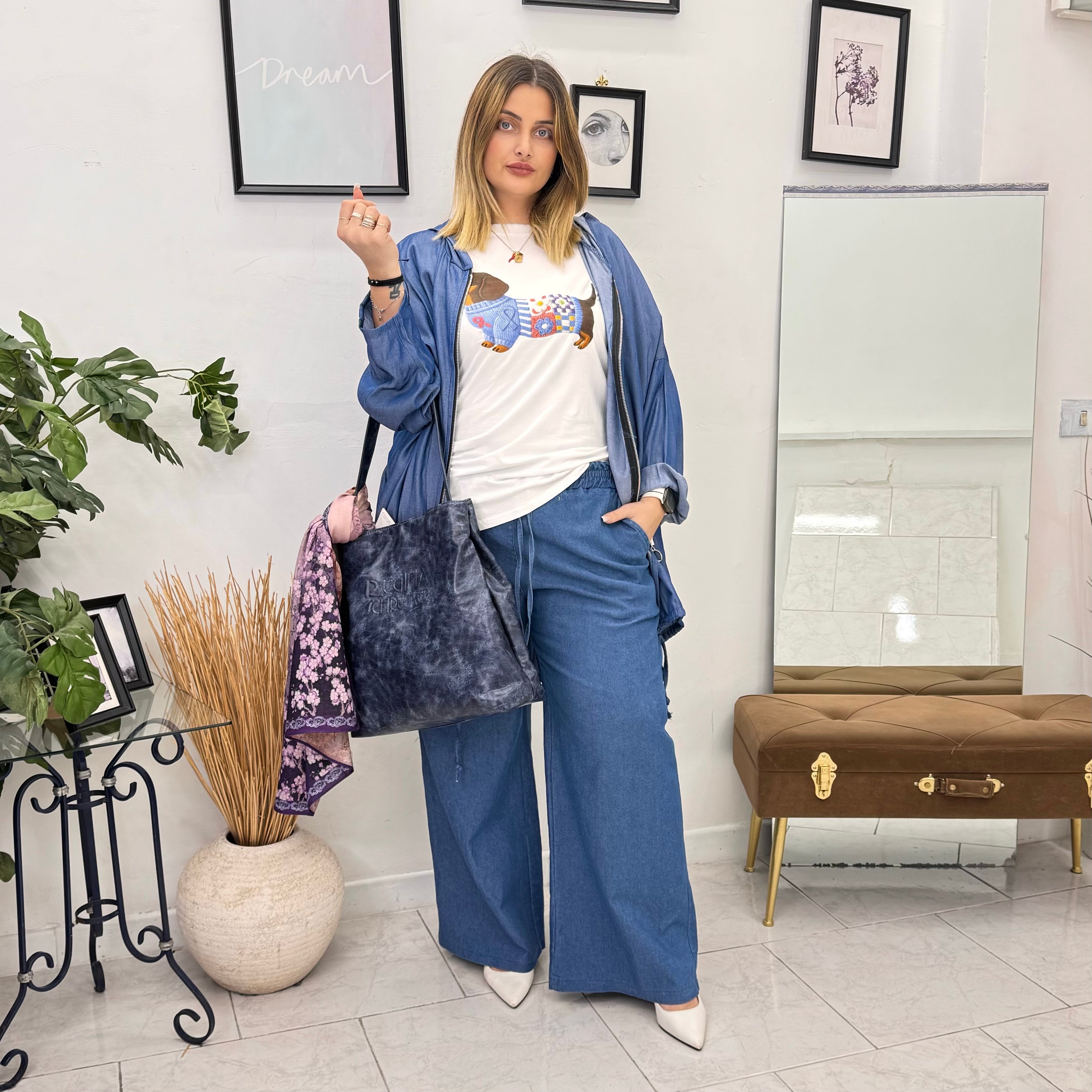 College Urban Denim Zip